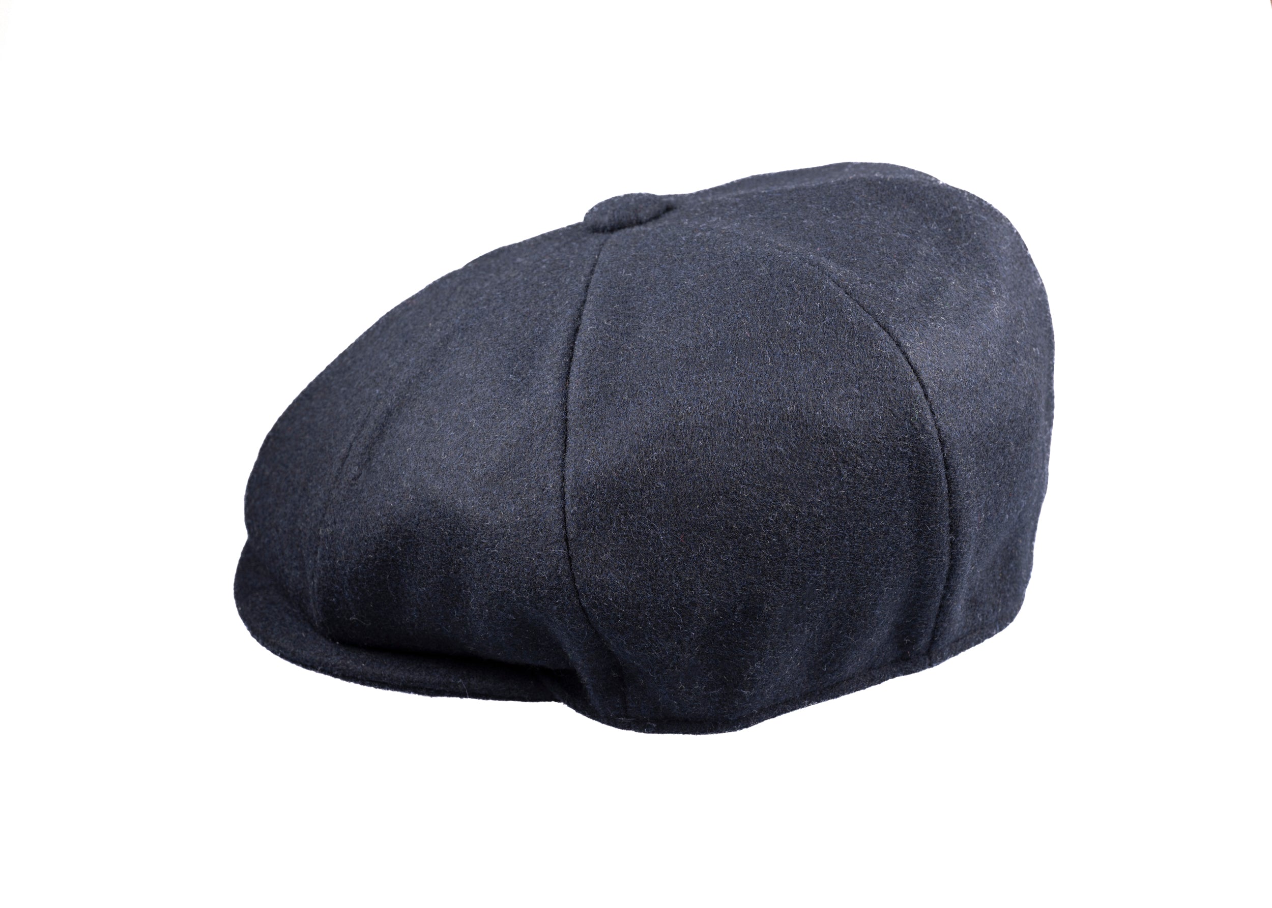 8 Piece Baker Boy Melton Wool Flat Cap