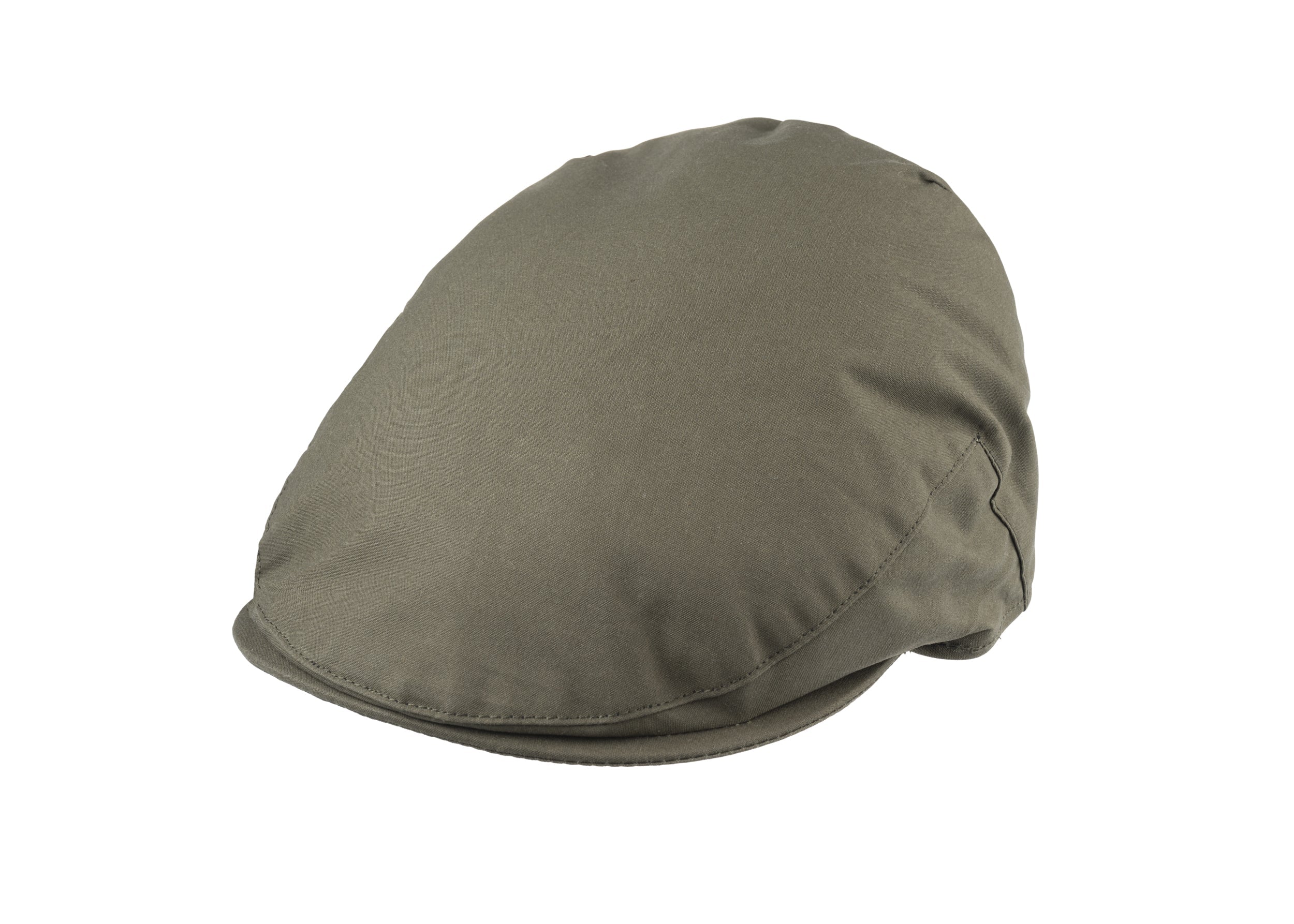 Balmoral flat Cap in cotton wax fabric in Green