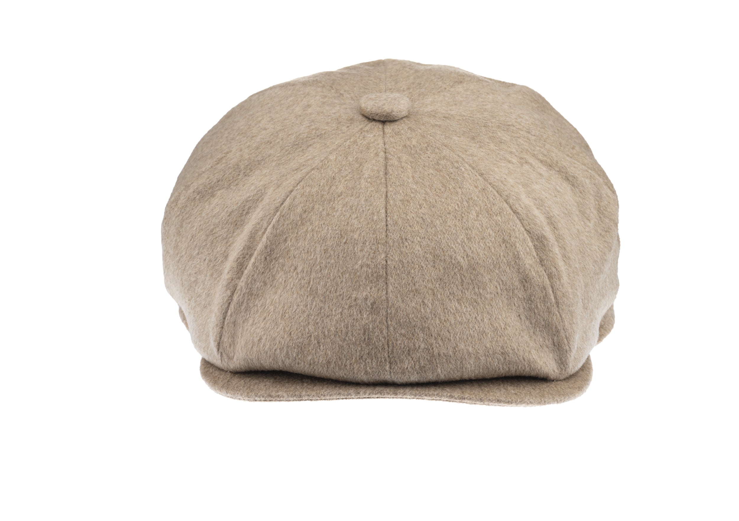 Christys' x Johnstons of Elgin Cashmere Made in England 8 piece Cap in Camel