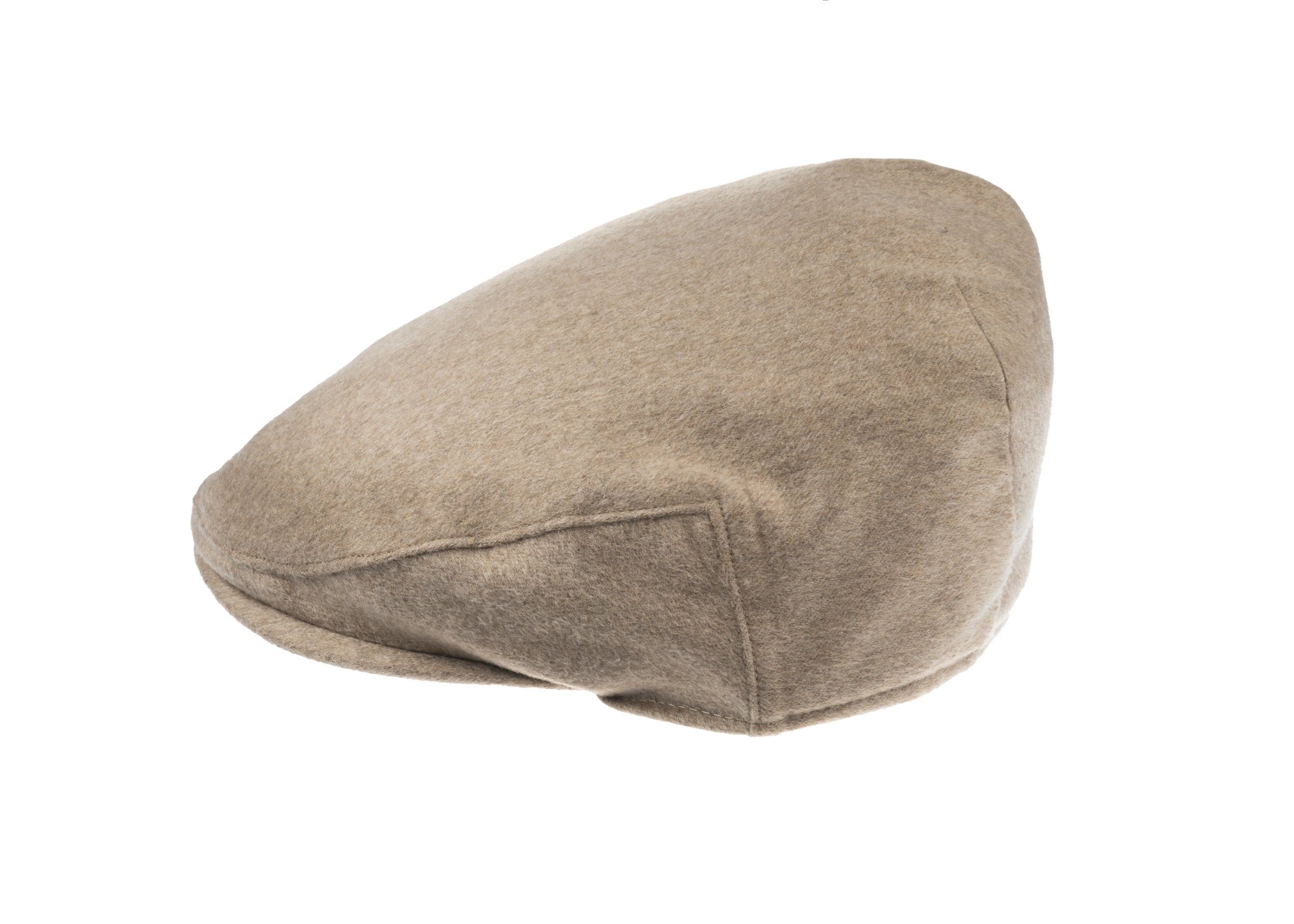 Christys' x Johnstons of Elgin Cashmere Made in England Balmoral Cap in Camel