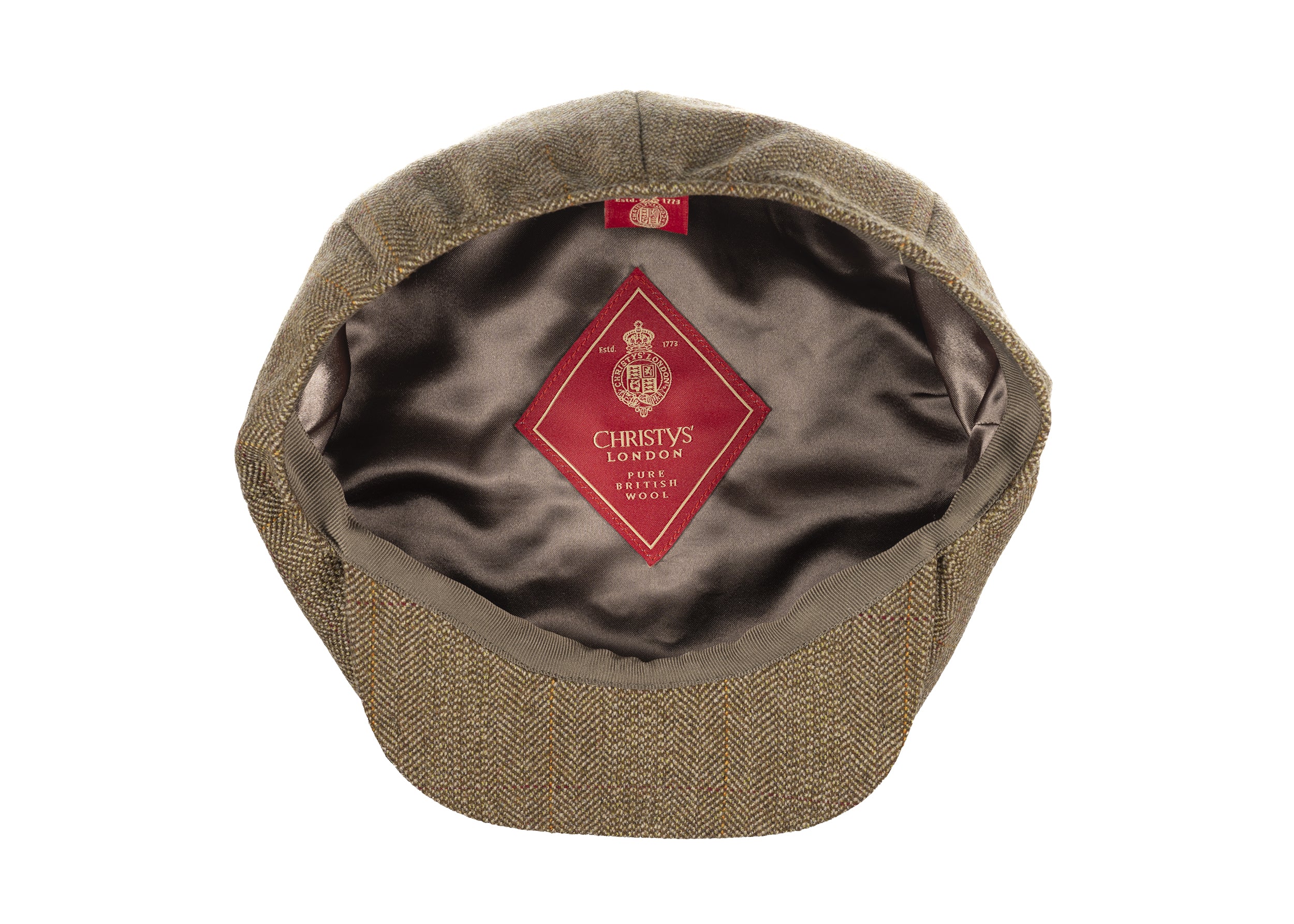 Lovat Mill Teviot Tweed Made in England 8 Piece Cap