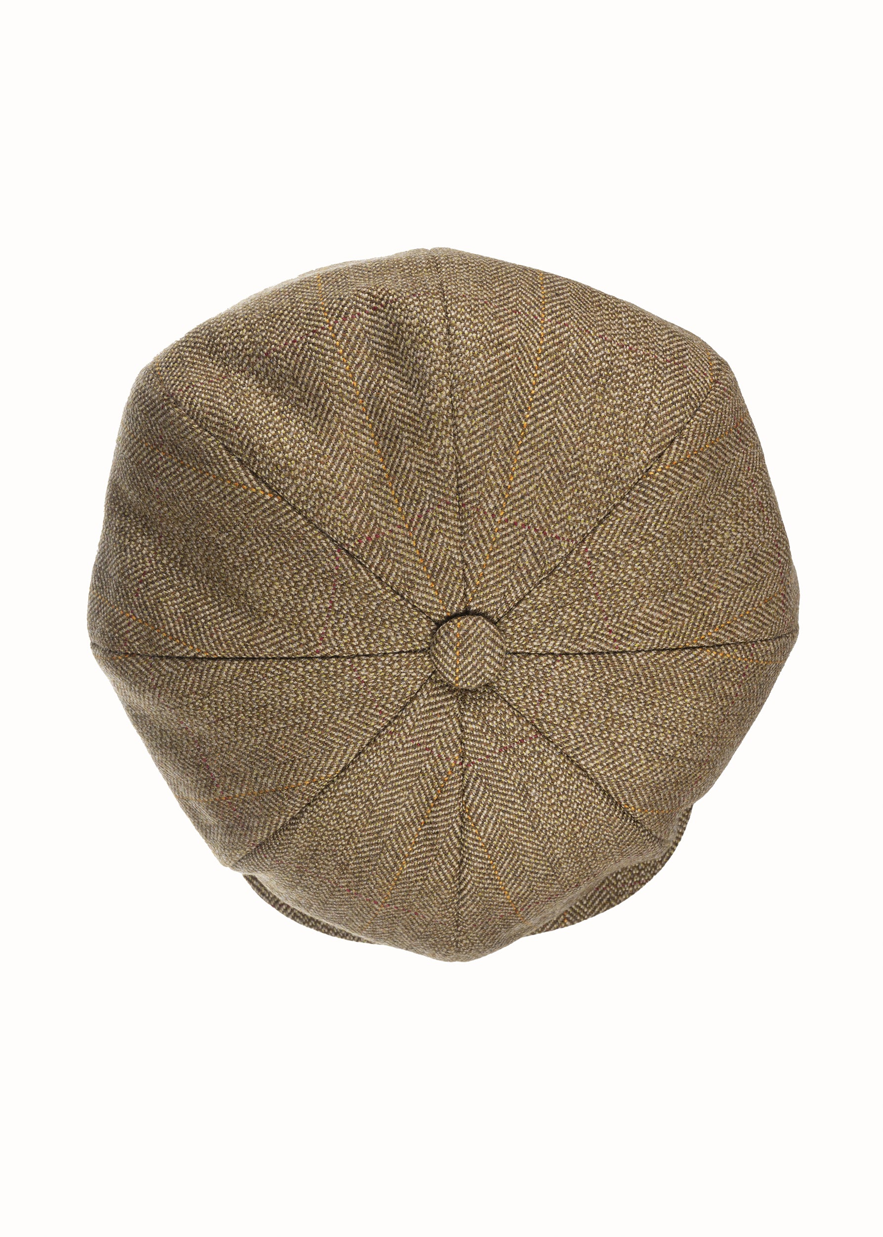 Lovat Mill Teviot Tweed Made in England 8 Piece Cap