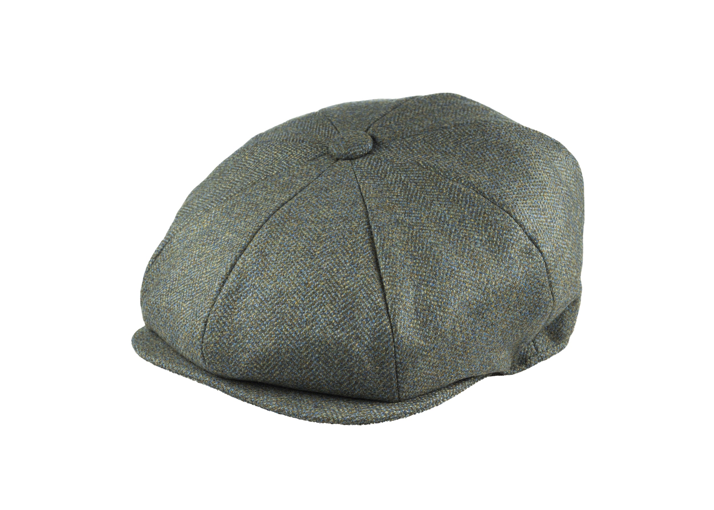 Lovat Mill Teviot Tweed Made in England 8 Piece Cap