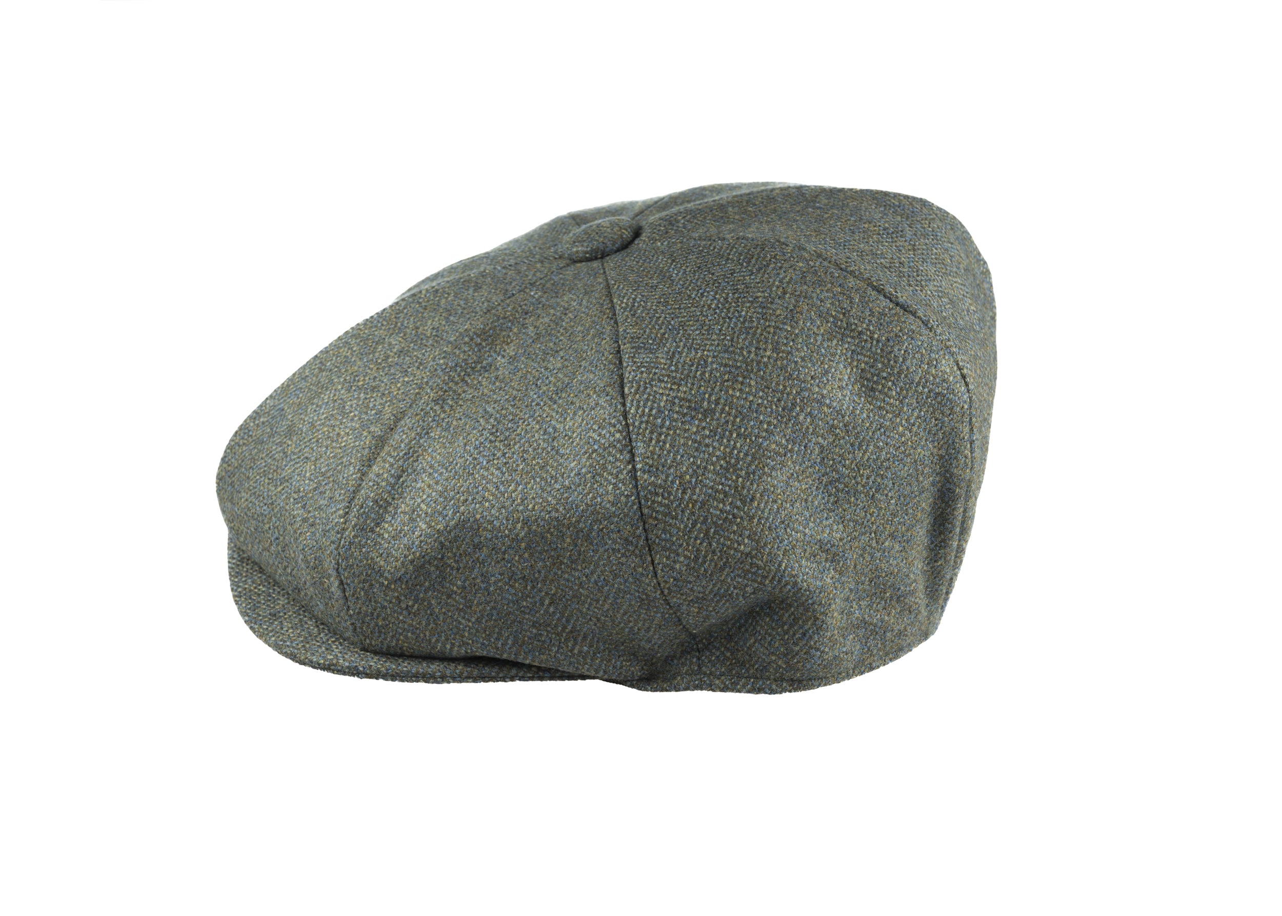 Lovat Mill Teviot Tweed Made in England 8 Piece Cap