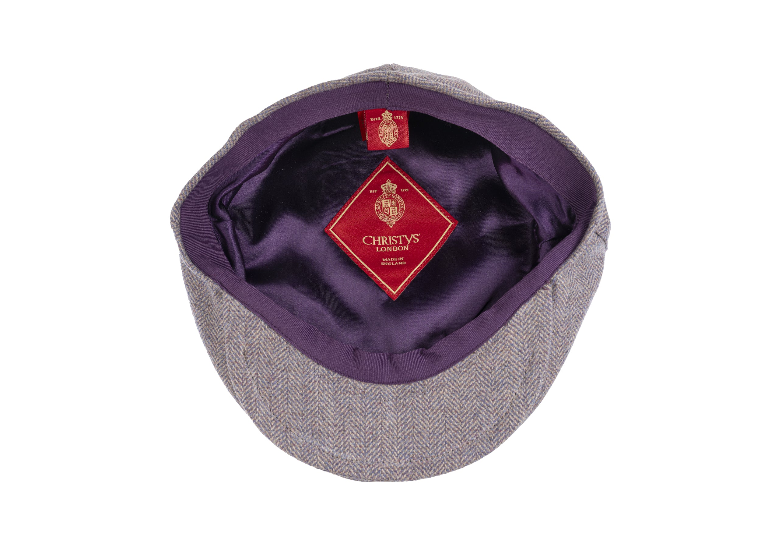 Lovat Mill Teviot Tweed Made in England Balmoral Cap in Heather