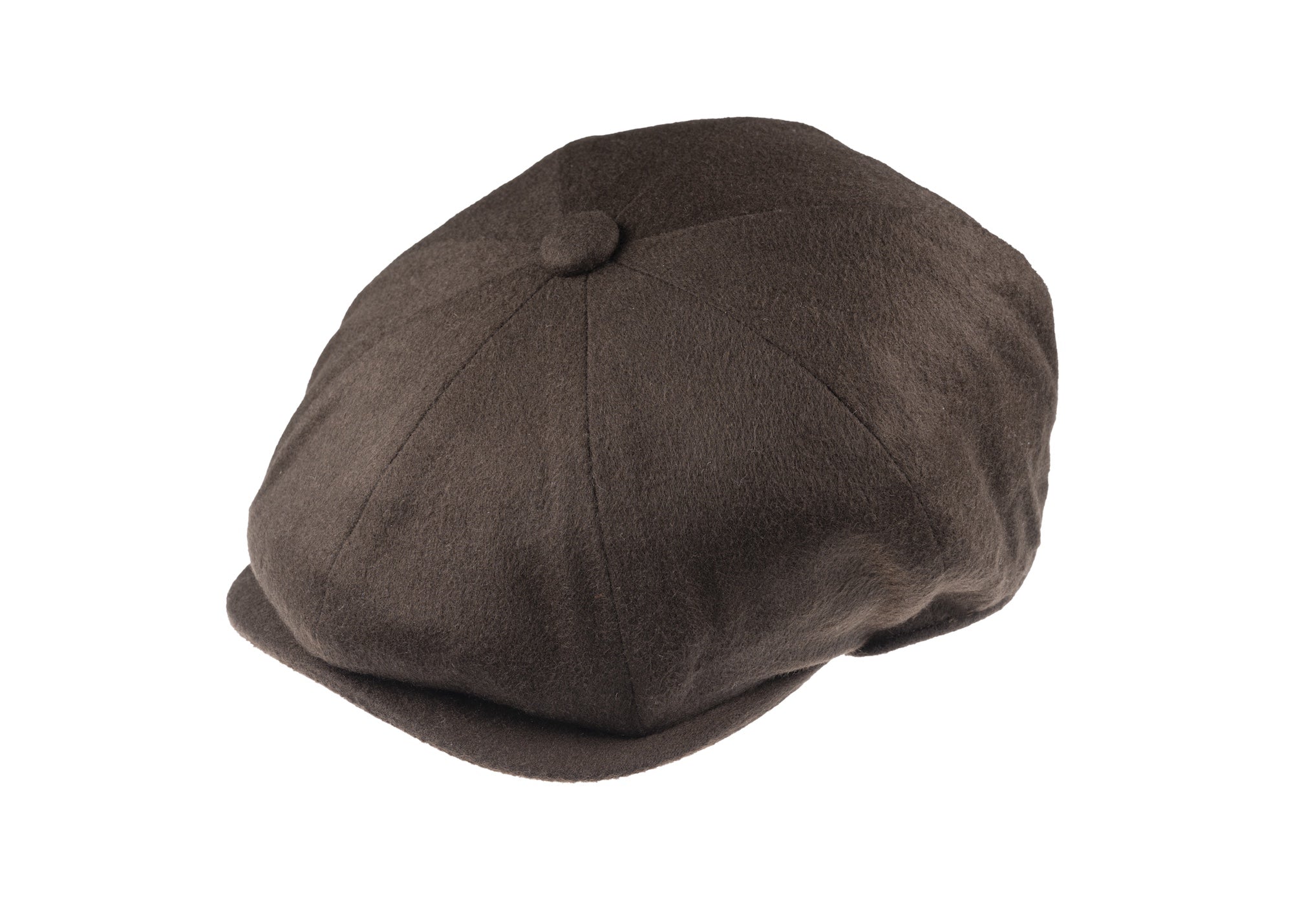 piece Cashmere Flat Cap in brown - Main Image