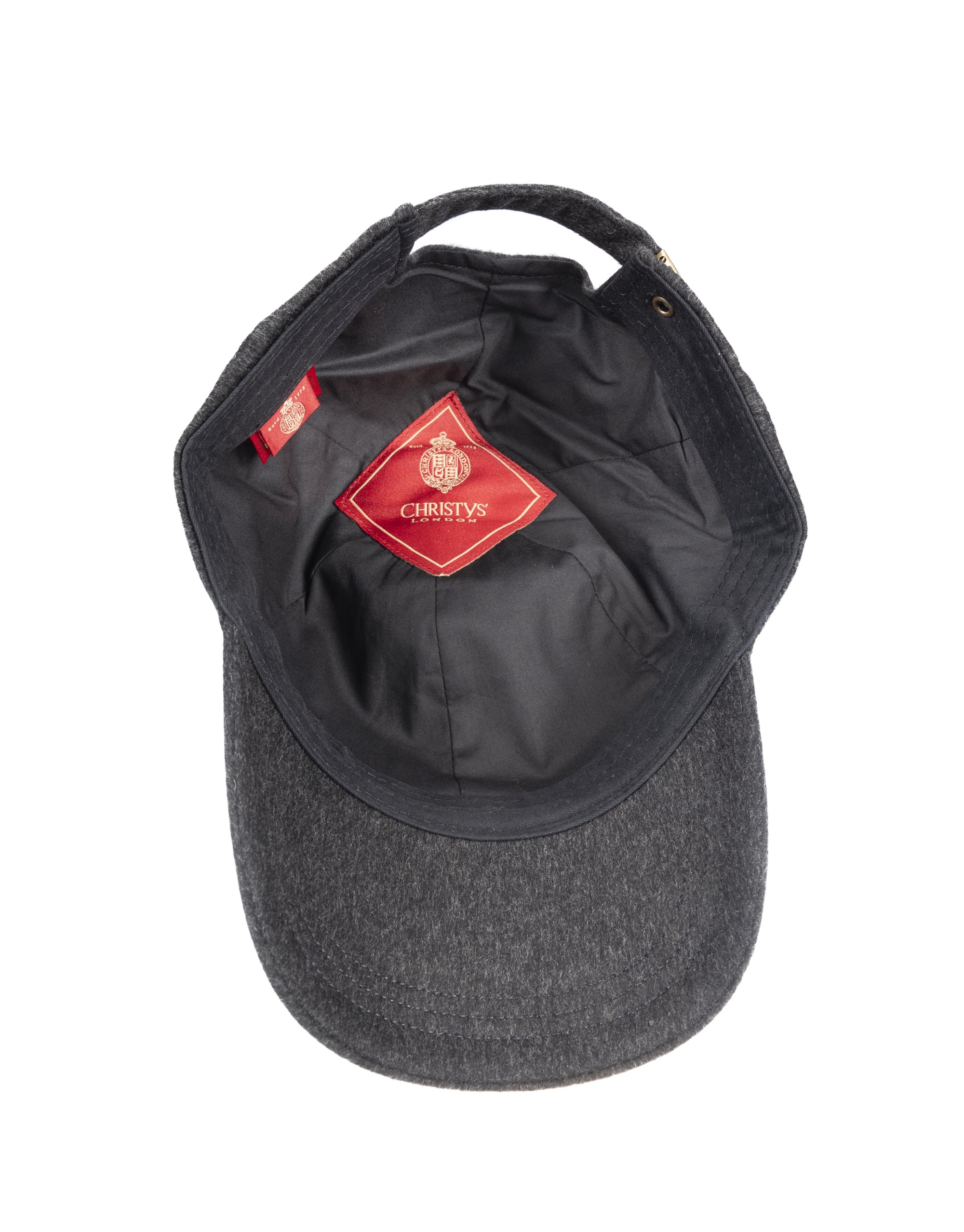 Baseball Cashmere cap in charcoal
