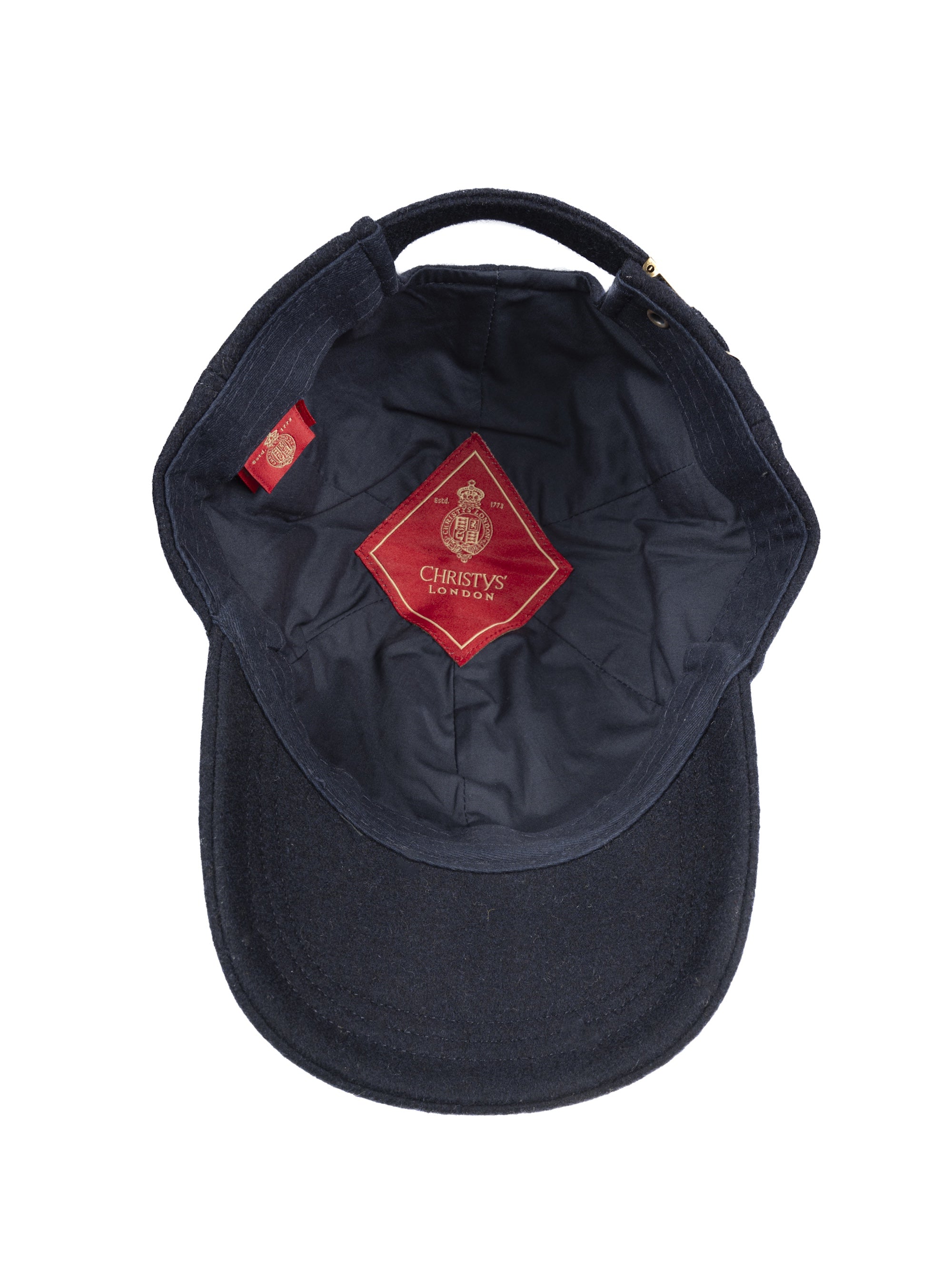 Baseball Melton cap in navy