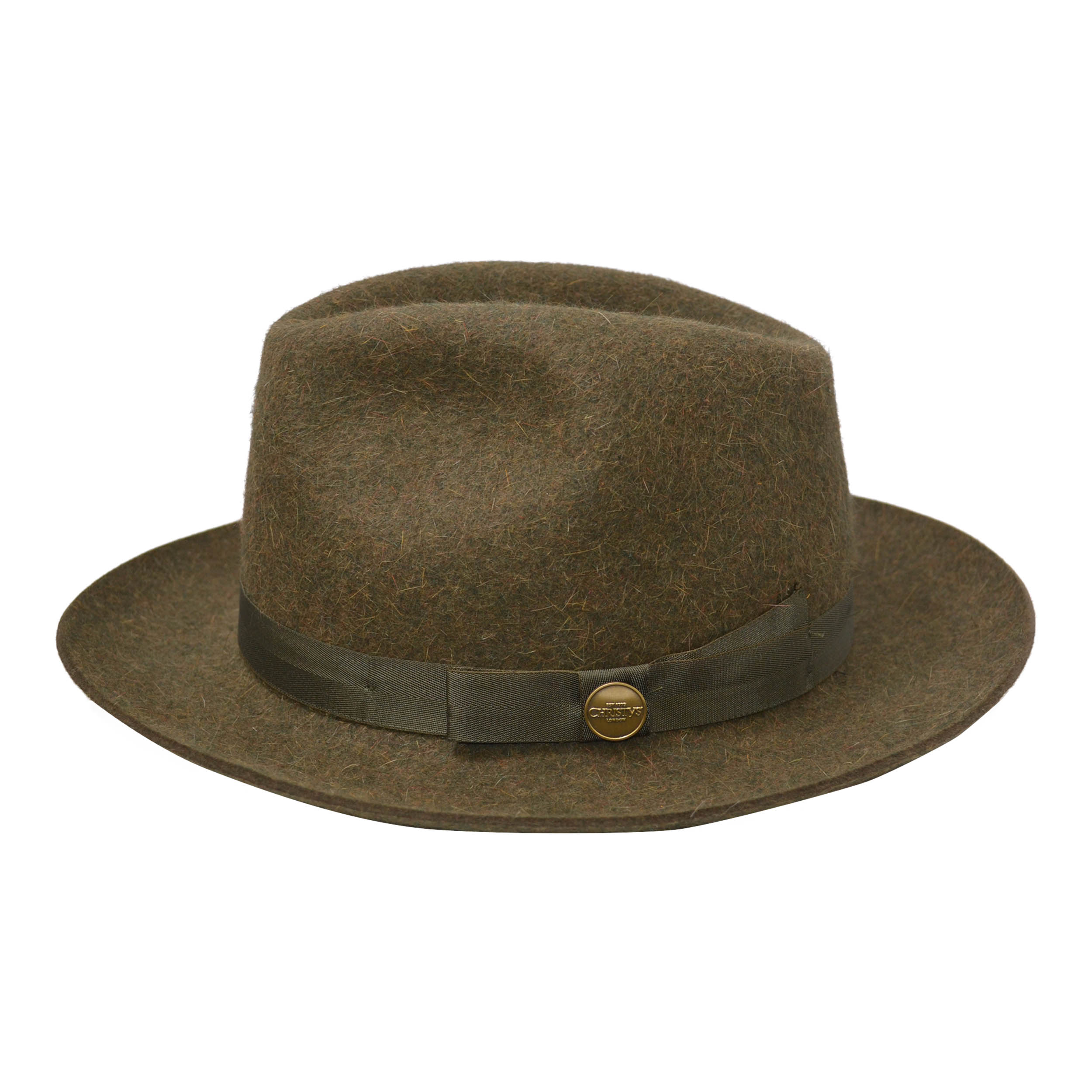 Fur Felt Trilby in Green Mix