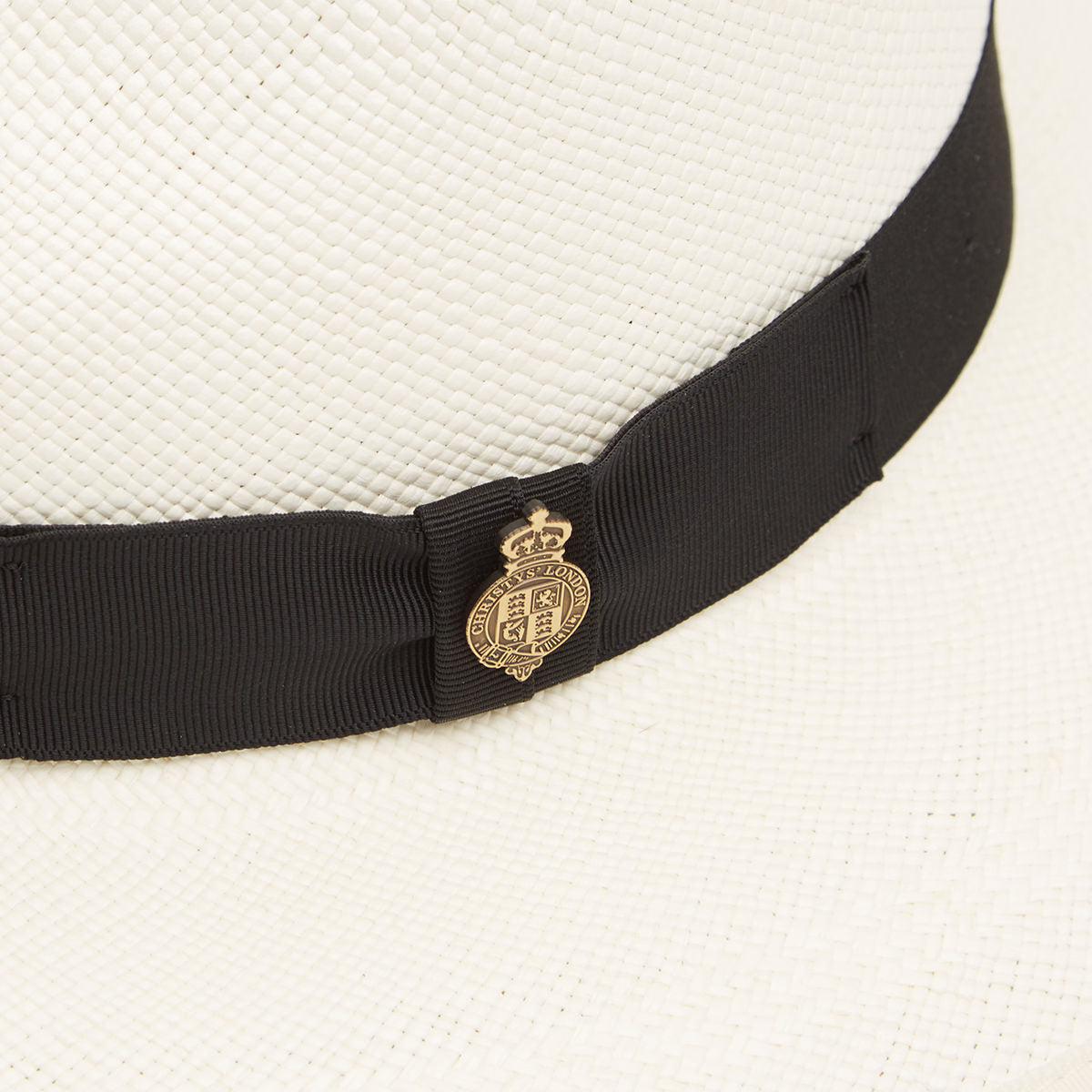 Classic Down Brim Panama with black band & cream binding