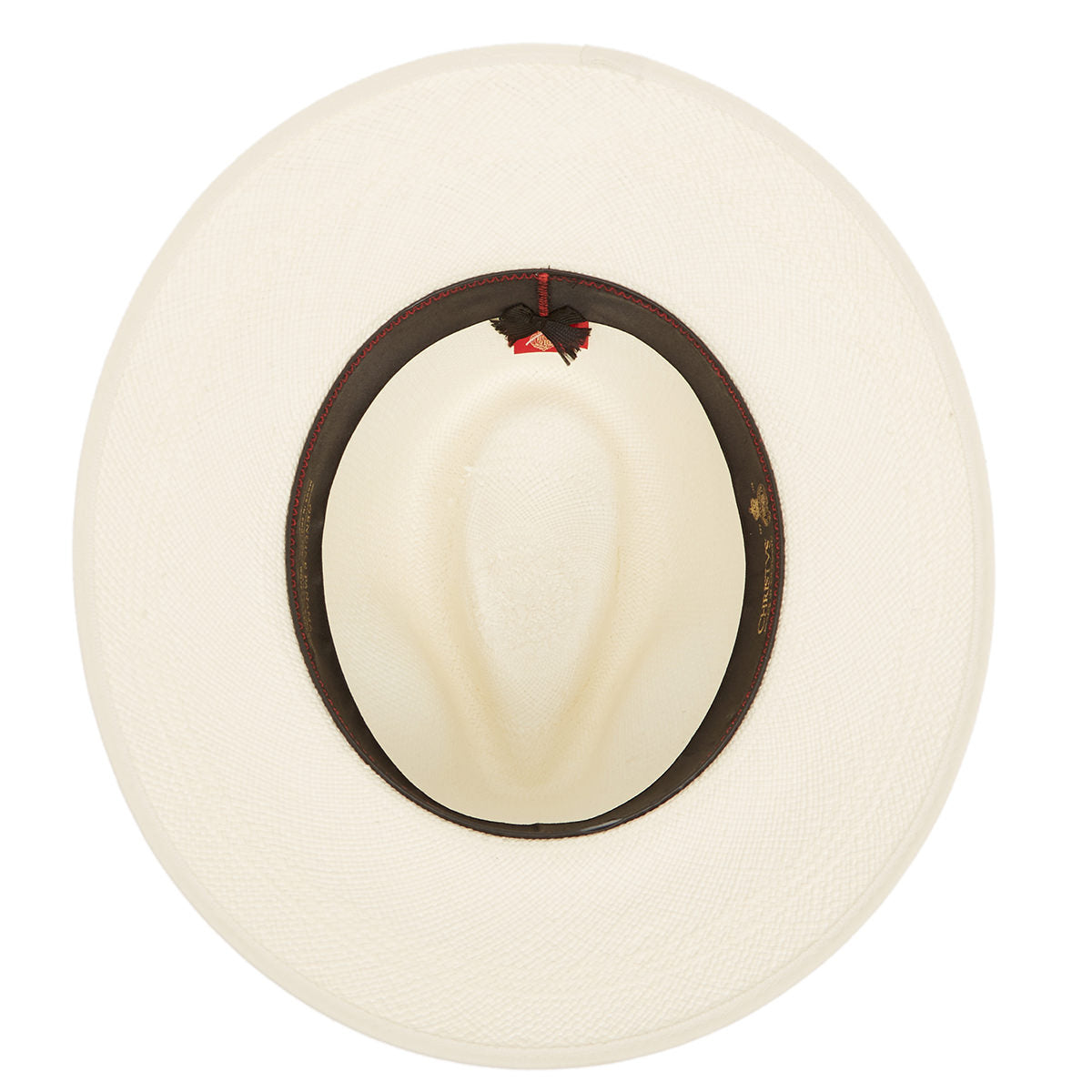 Classic Down Brim Panama with black band & cream binding