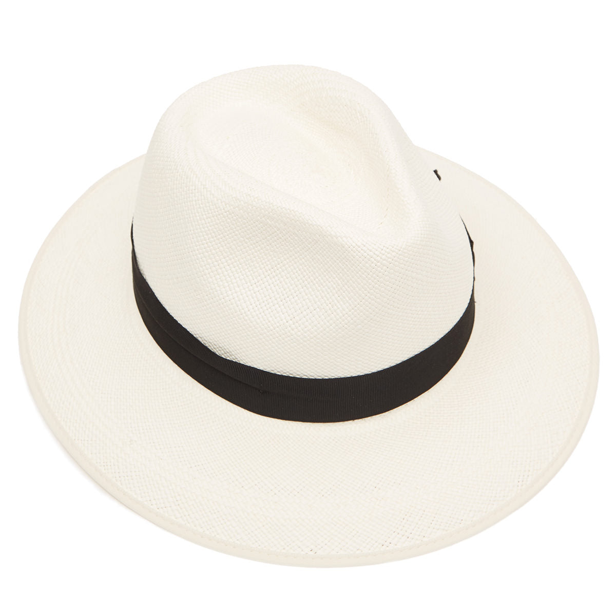 Classic Down Brim Panama with black band & cream binding