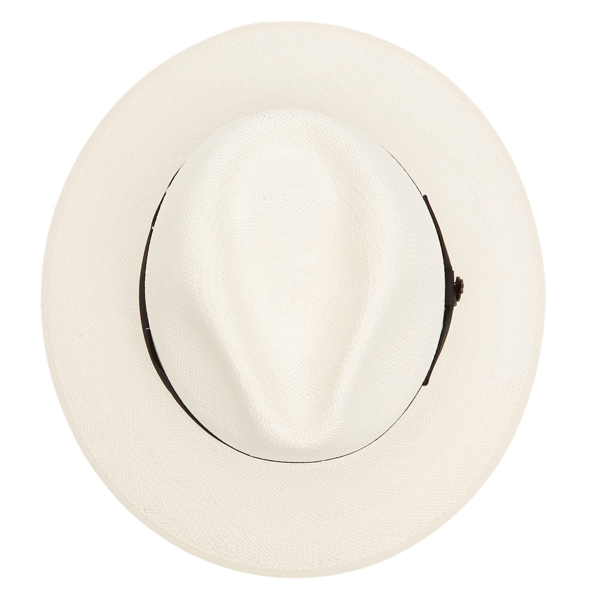 Classic Down Brim Panama with black band & cream binding