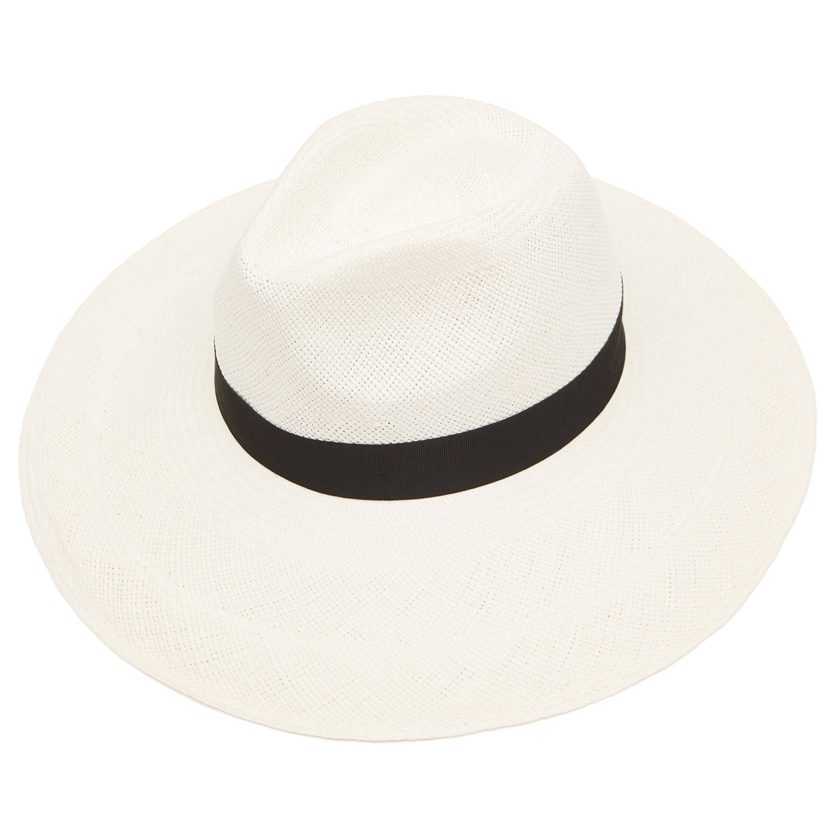 Jessica Wide Brim Panama Hat - With Black Band