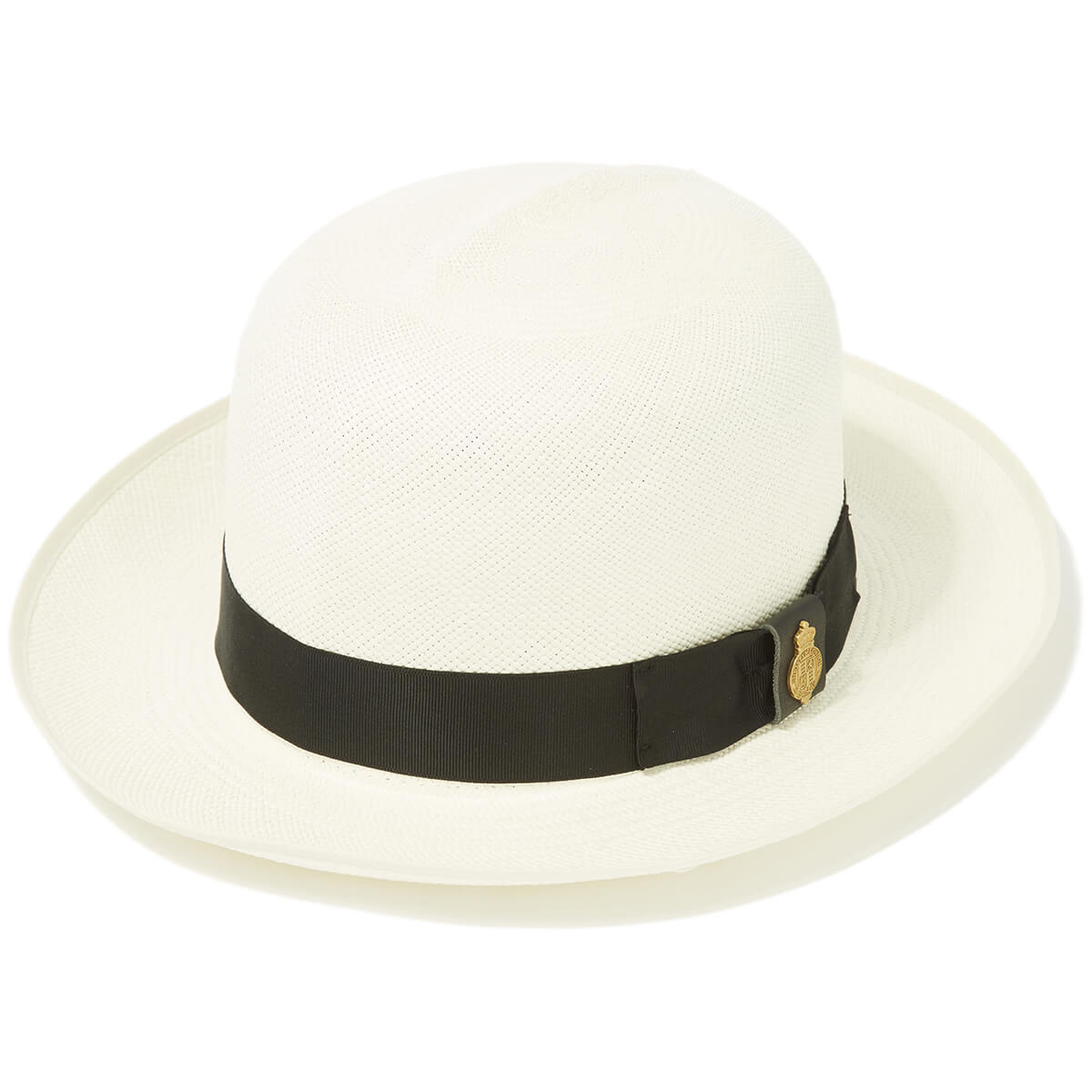 Superfine Folder Panama Hat With Black Band & Cream Binding