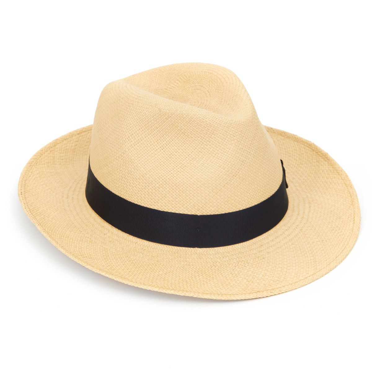 Classic Notting Hill Panama Hat with Navy band - Natural