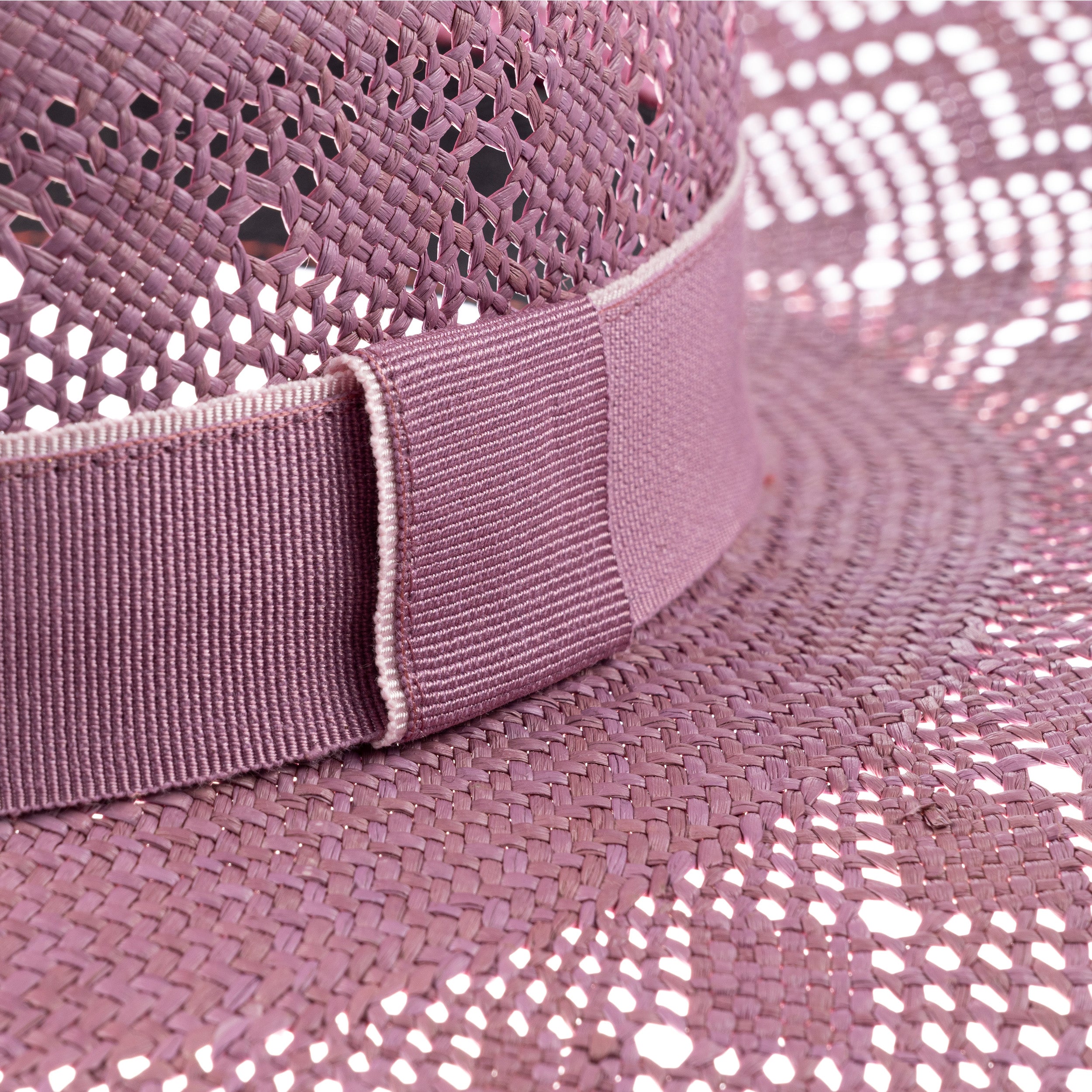 Wide Brim Panama-Lilac