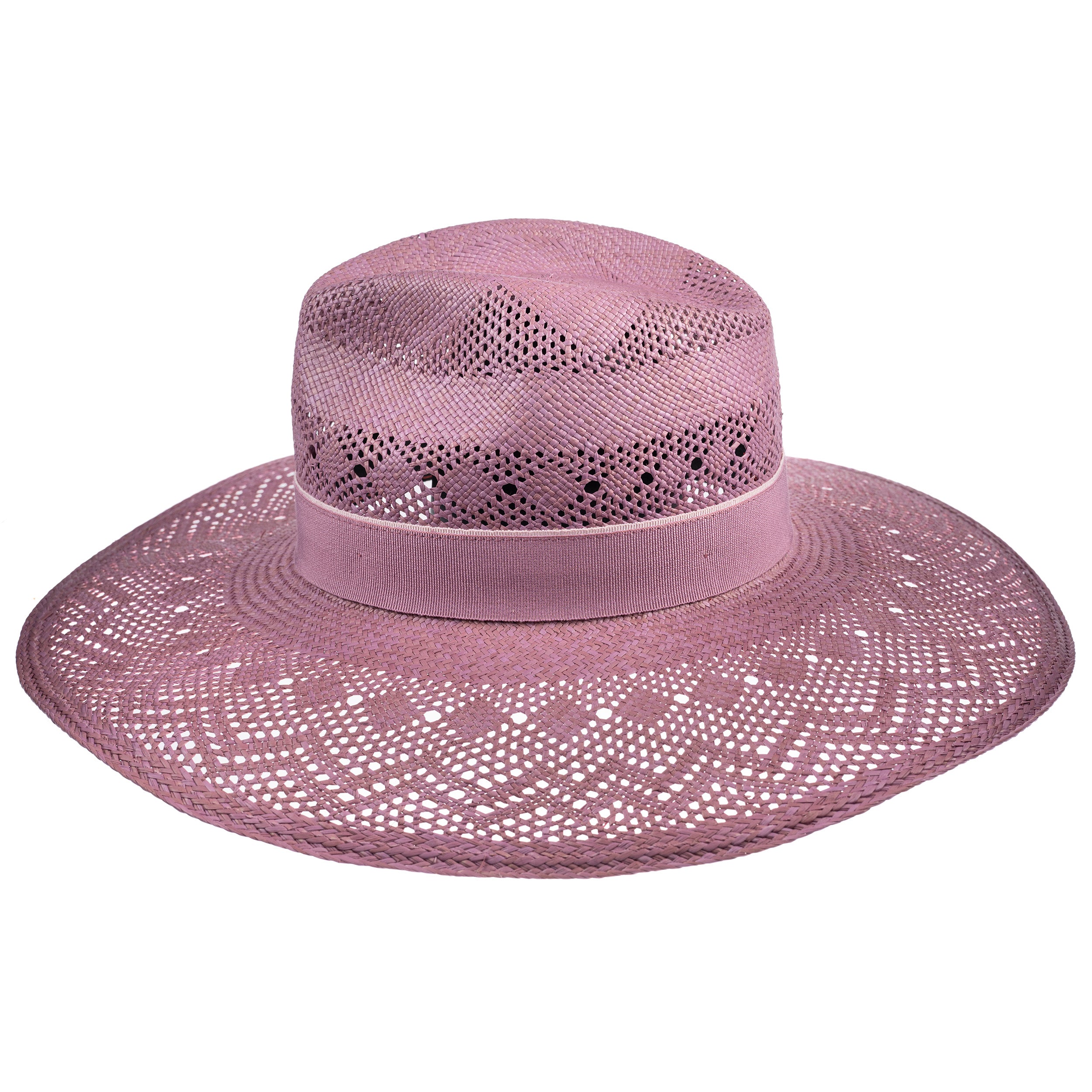 Wide Brim Panama-Lilac