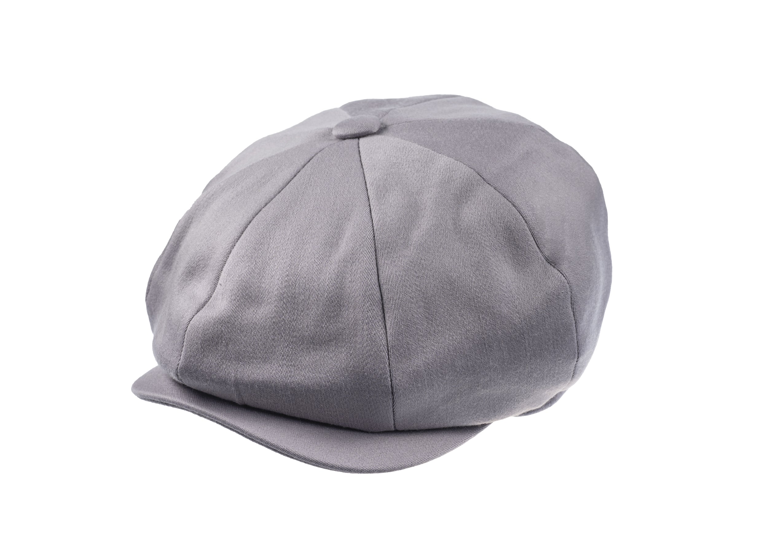 Ellis 8 piece baker boy cap in satin wool fabric in Amethyst