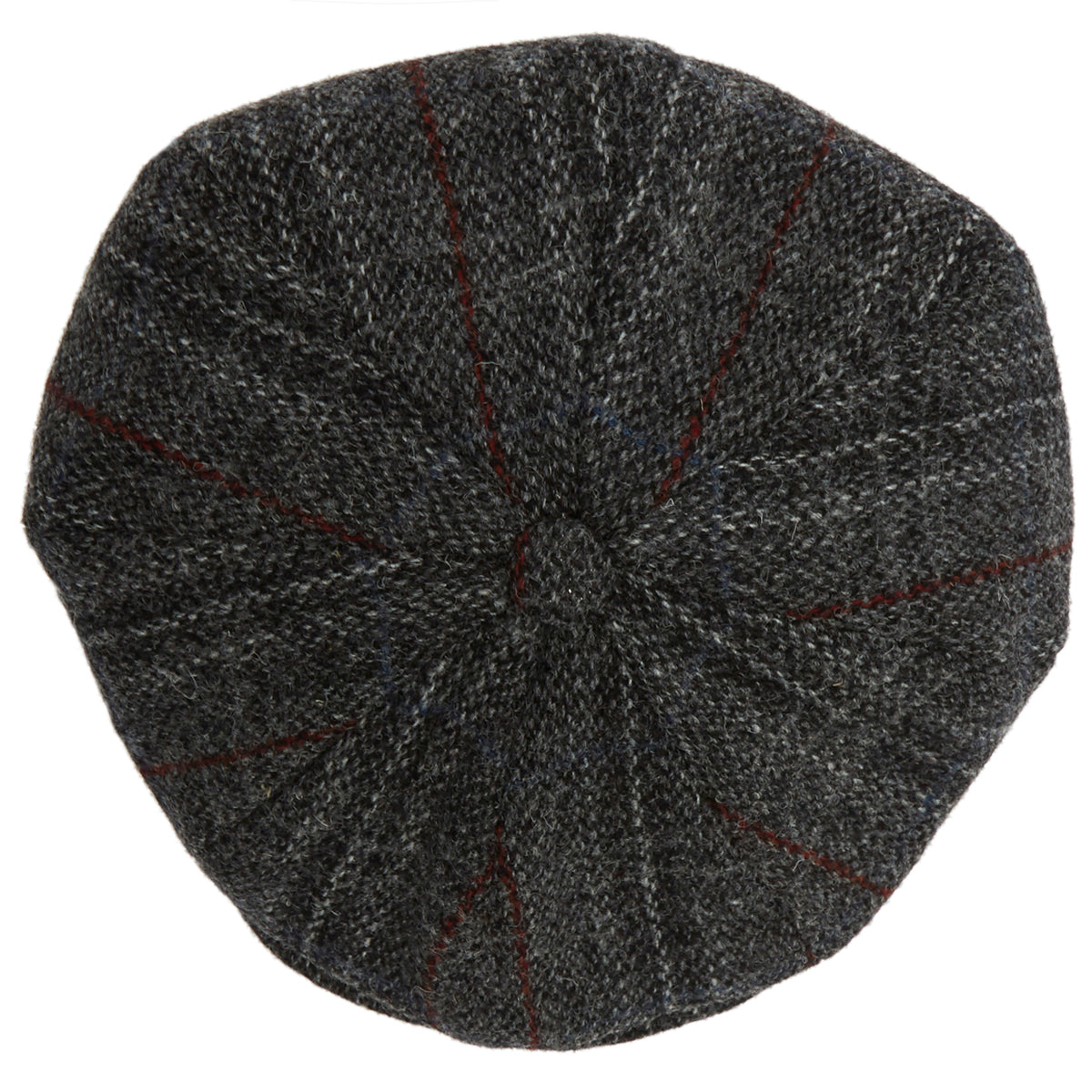 Harris Tweed 8 Piece Baker Boy Flat Cap in L002F