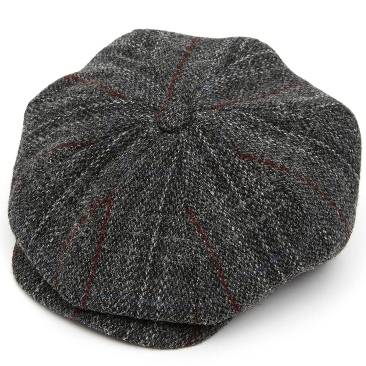 Harris Tweed 8 Piece Baker Boy Flat Cap in L002F