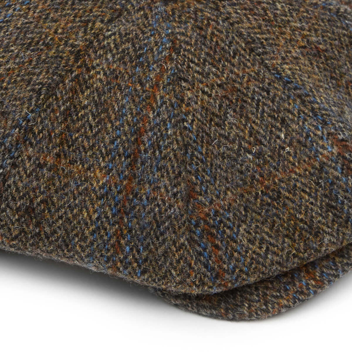 Harris Tweed 8 Piece Baker Boy Flat Cap in L005P