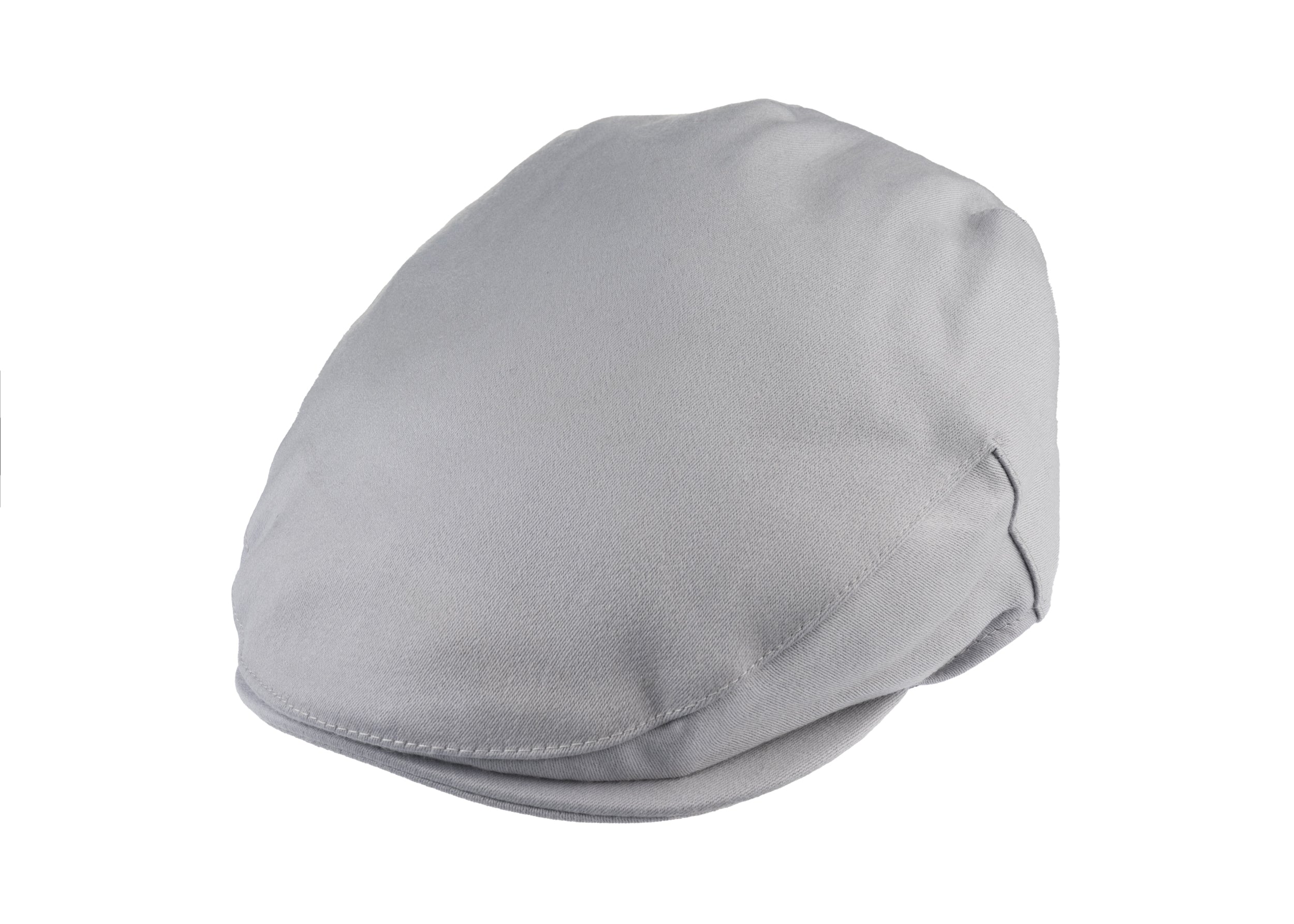Ellis Balmoral flat cap in satin wool fabric in Mist