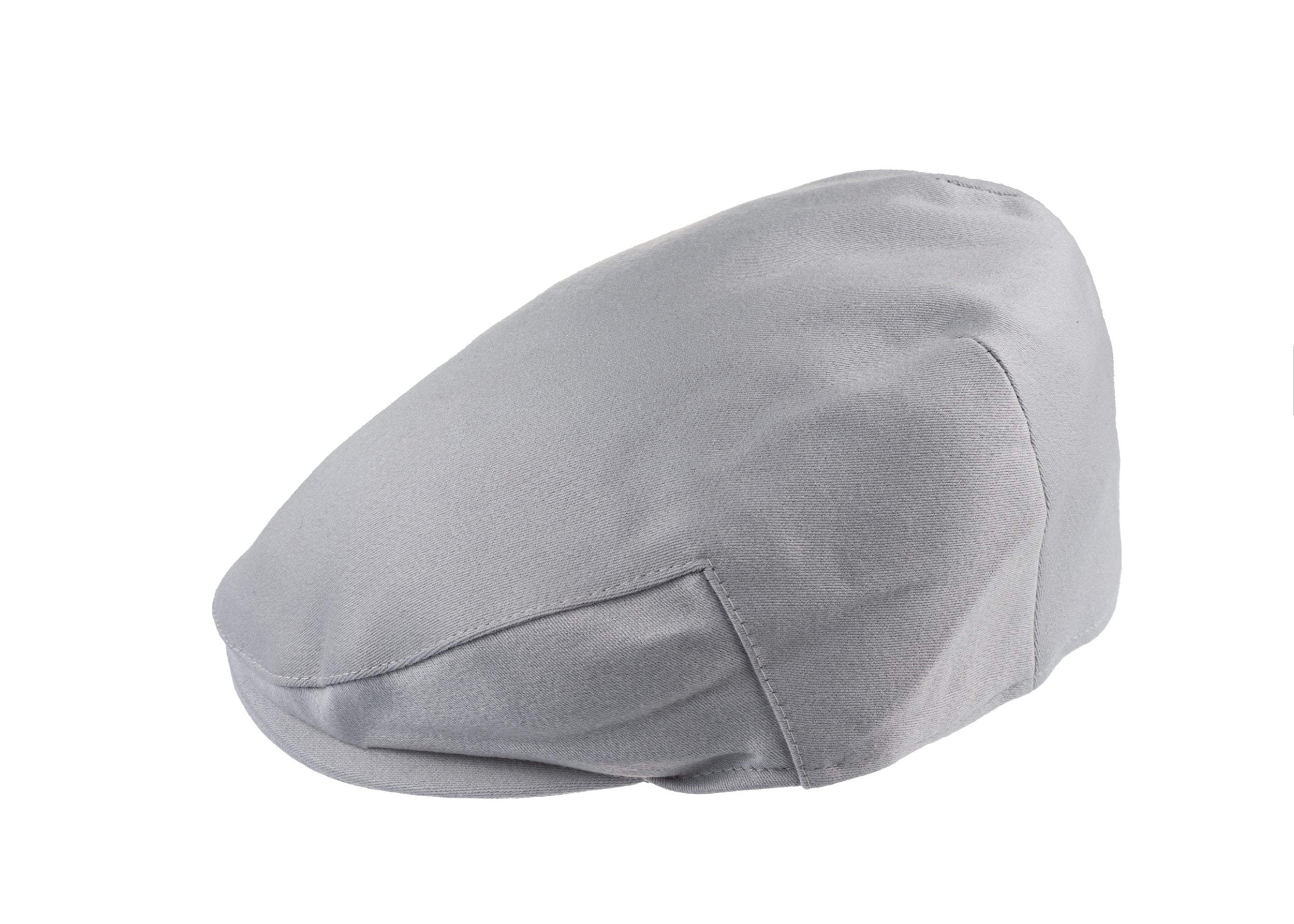 Ellis Balmoral flat cap in satin wool fabric in Mist