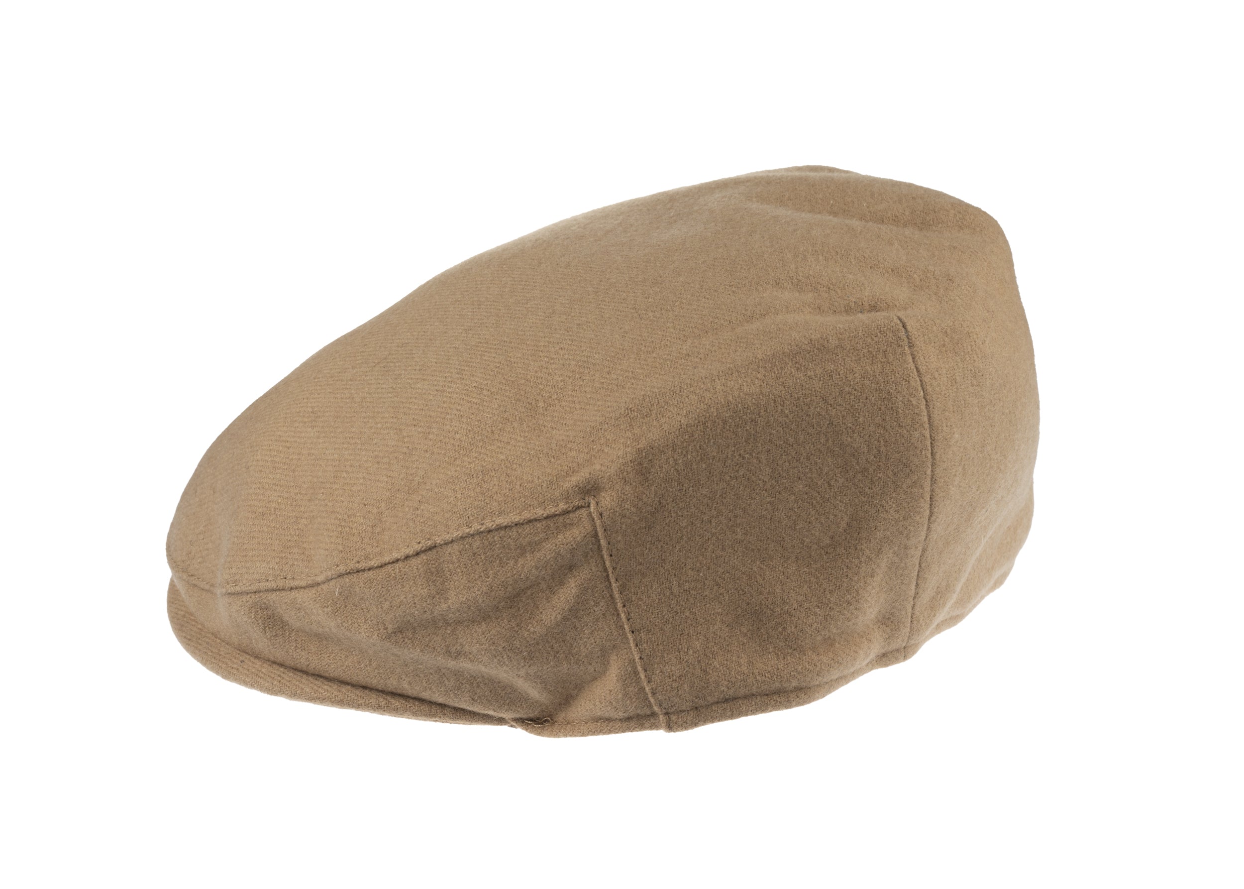 Josh balmoral flat cap in cashmere/wool blend fabric in Camel