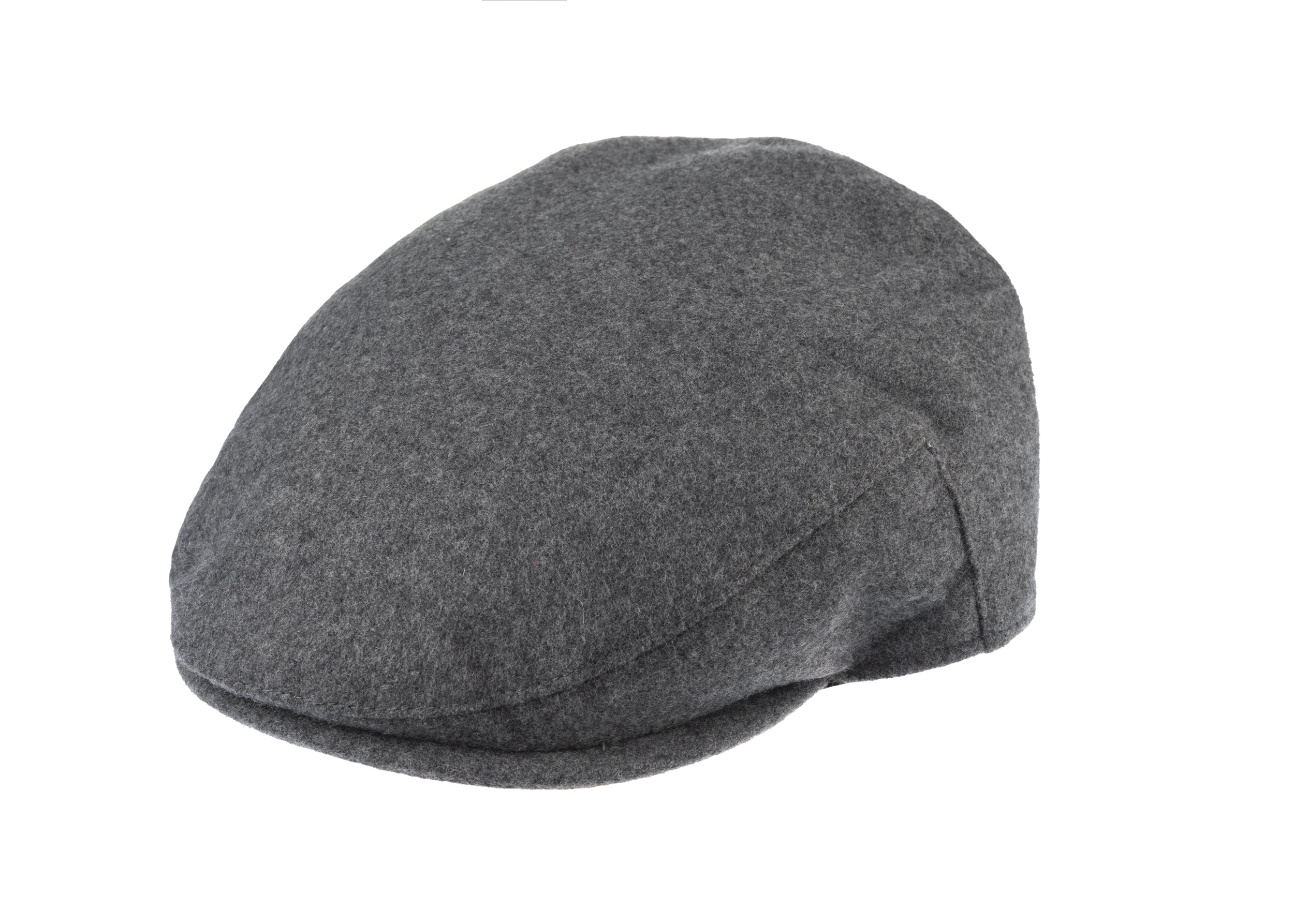 Josh balmoral flat cap in cashmere/wool blend fabric in Grey