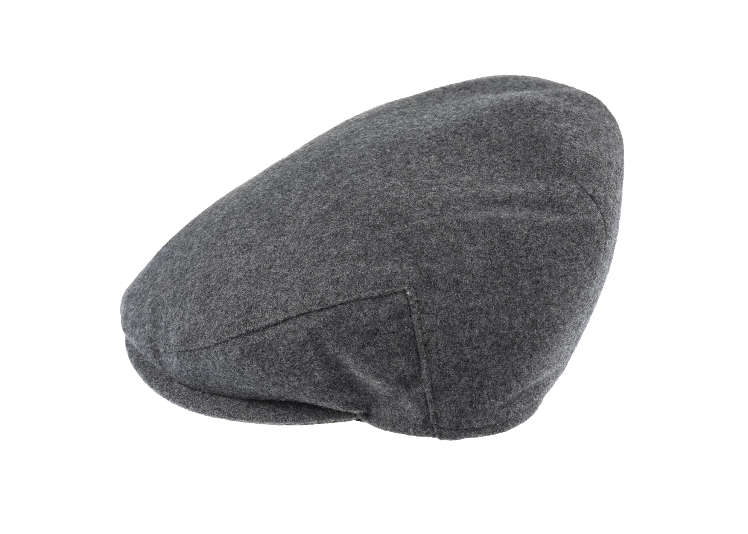Josh balmoral flat cap in cashmere/wool blend fabric in Grey