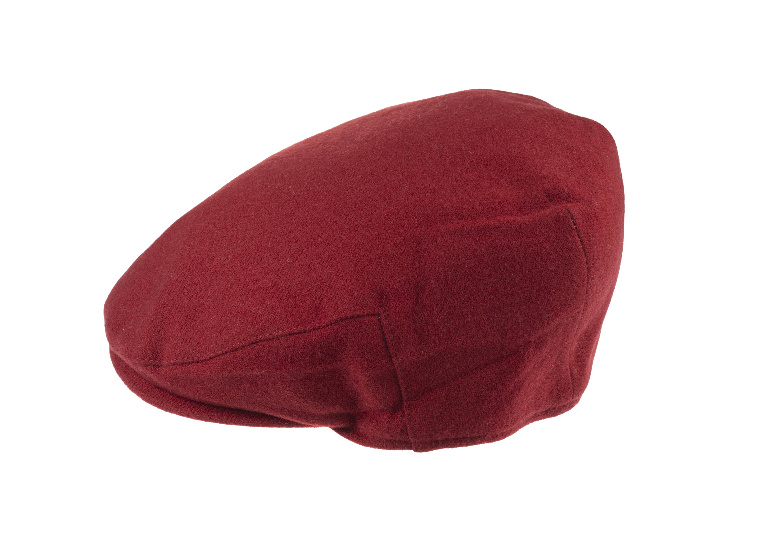 Josh balmoral flat cap in cashmere/wool blend fabric in Red