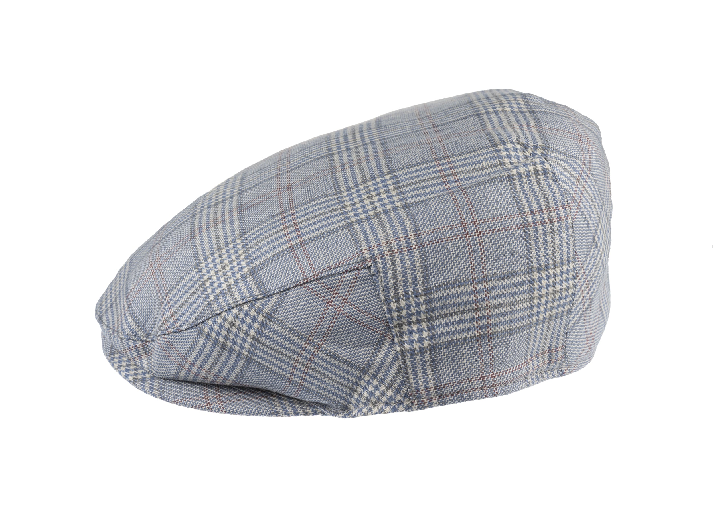 Balmoral flat cap in wool/linen fabric