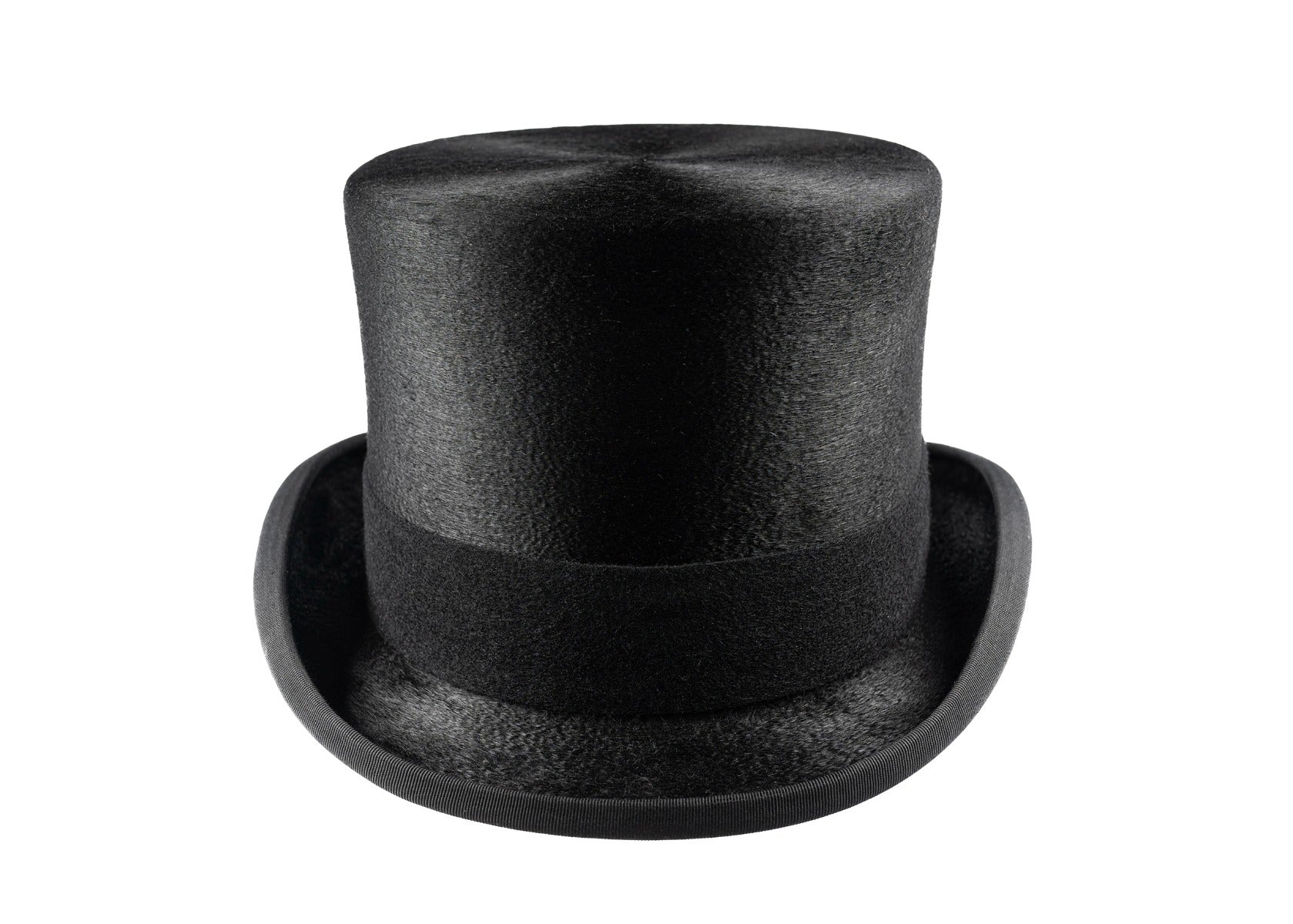 Luxury Black Fur Felt Melusine Top Hat