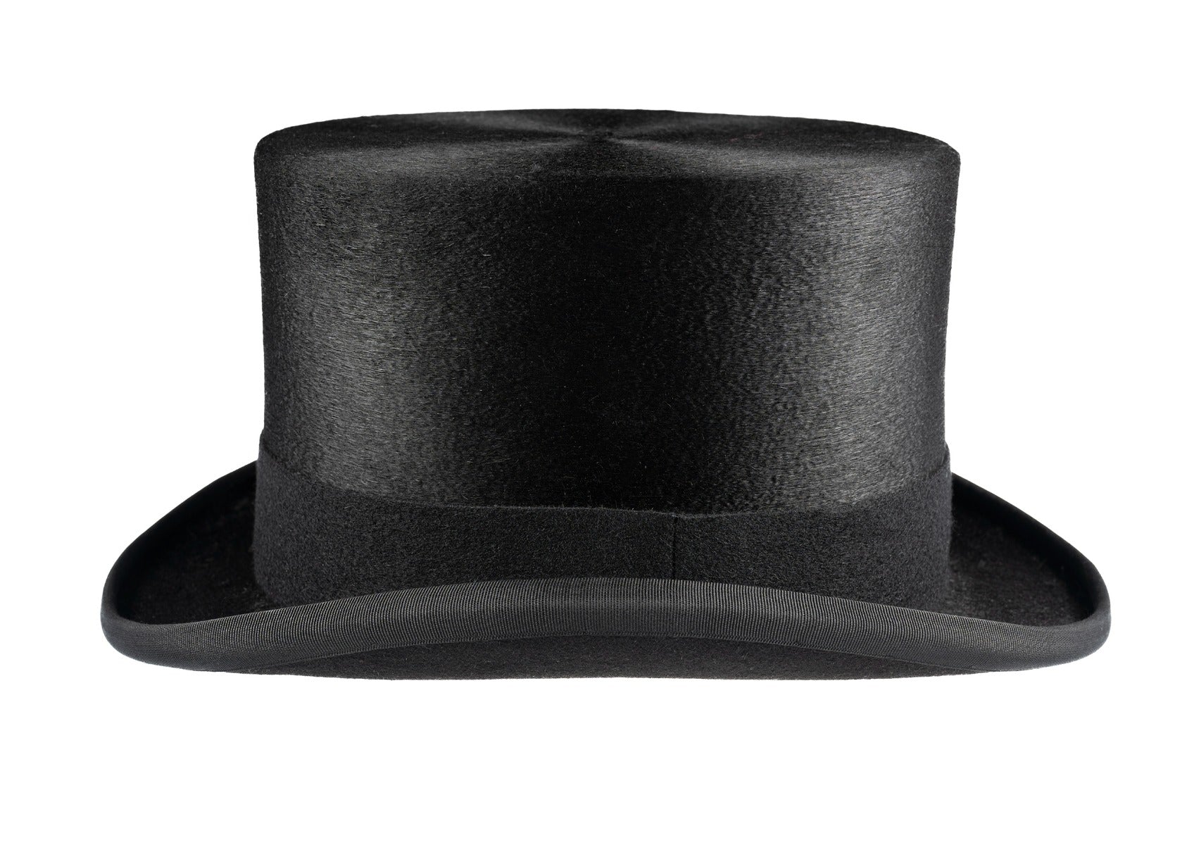 Luxury Black Fur Felt Melusine Top Hat