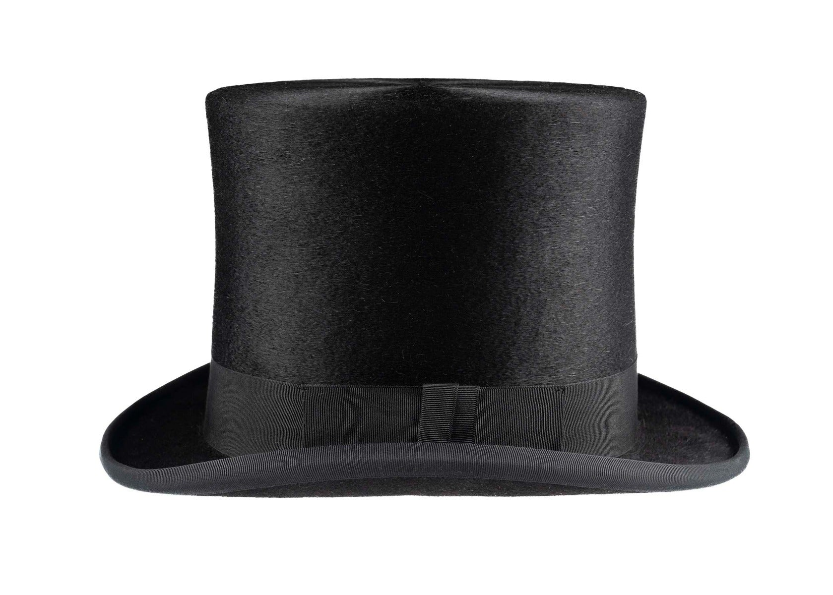 Luxury Black Fur Felt Melusine TALLER TOP HAT