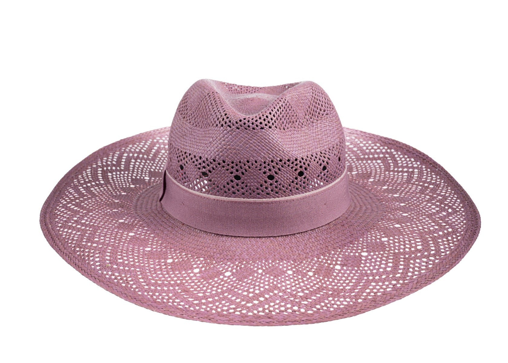 Wide Brim Panama-Lilac