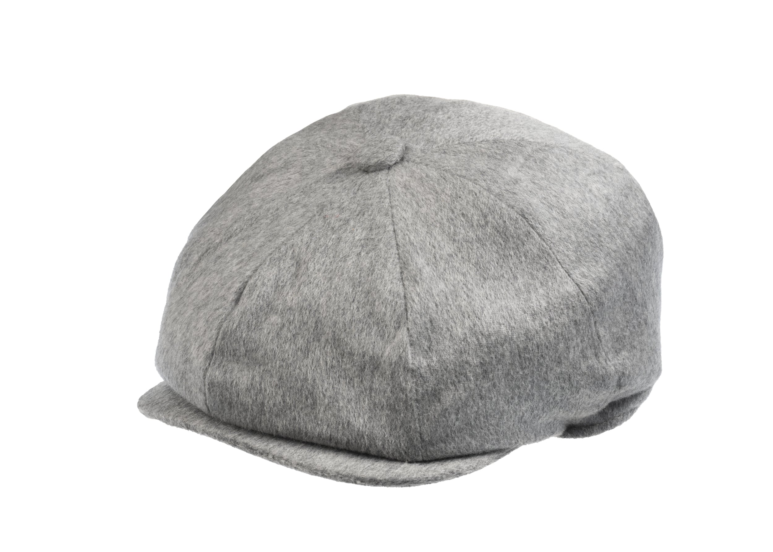 Christys' x Johnstons of Elgin Cashmere Made in England 8 piece Cap in Light Grey