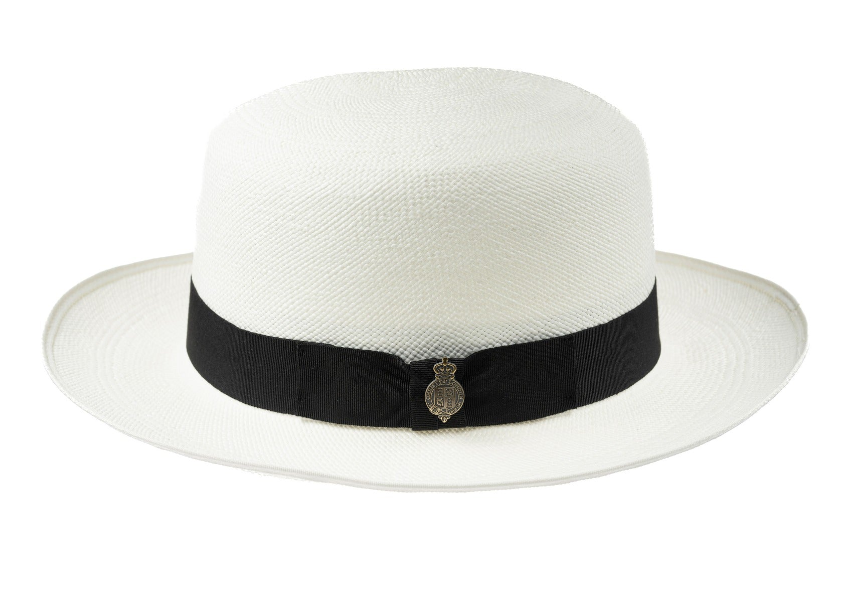 Superfine Folder Panama Hat With Black Band & Cream Binding