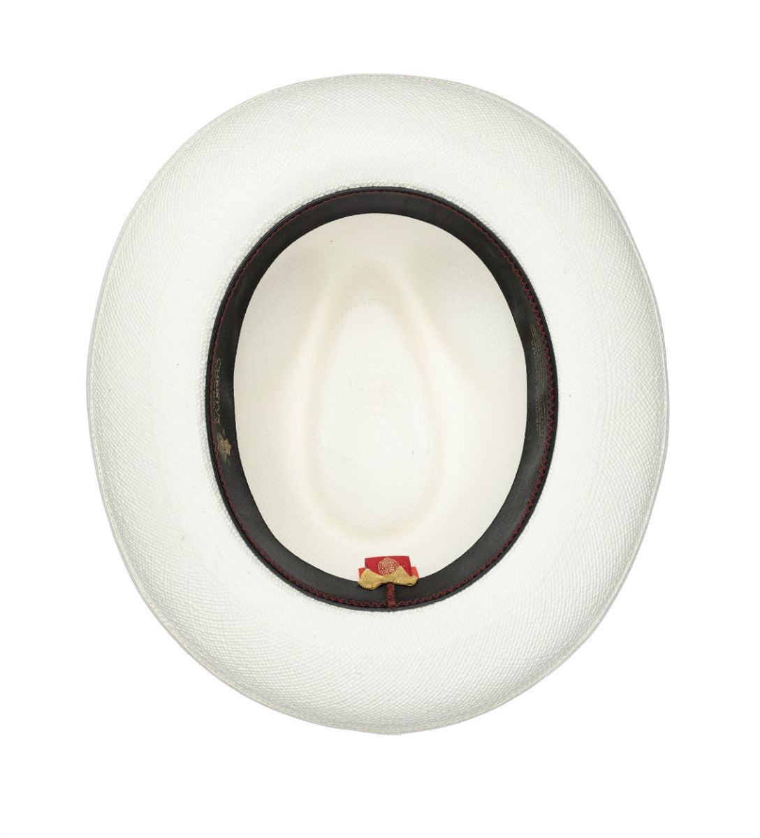 Superfine Preset Panama Hat With Black Band & Cream Binding