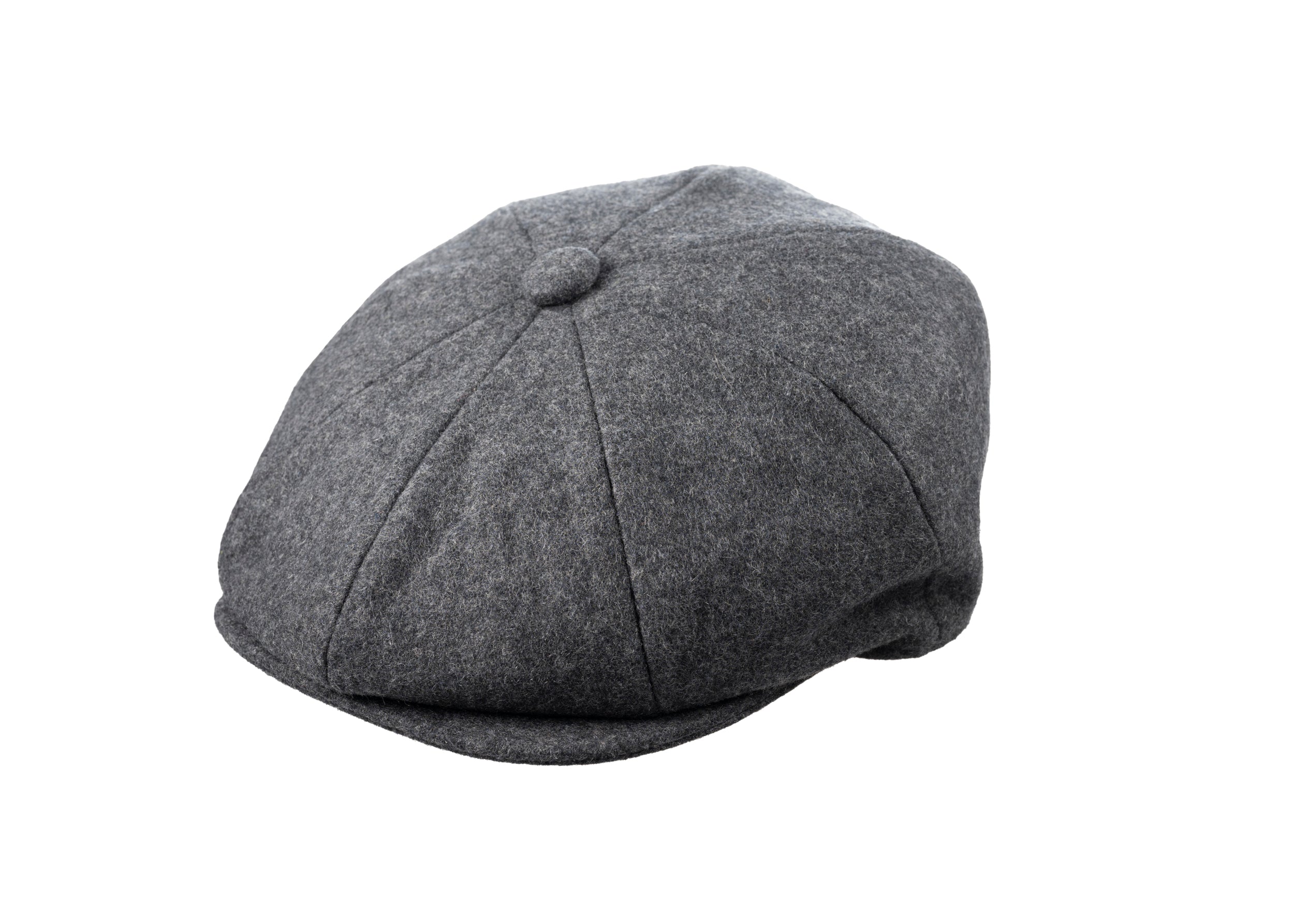 8 Piece Baker Boy Melton Wool Flat Cap