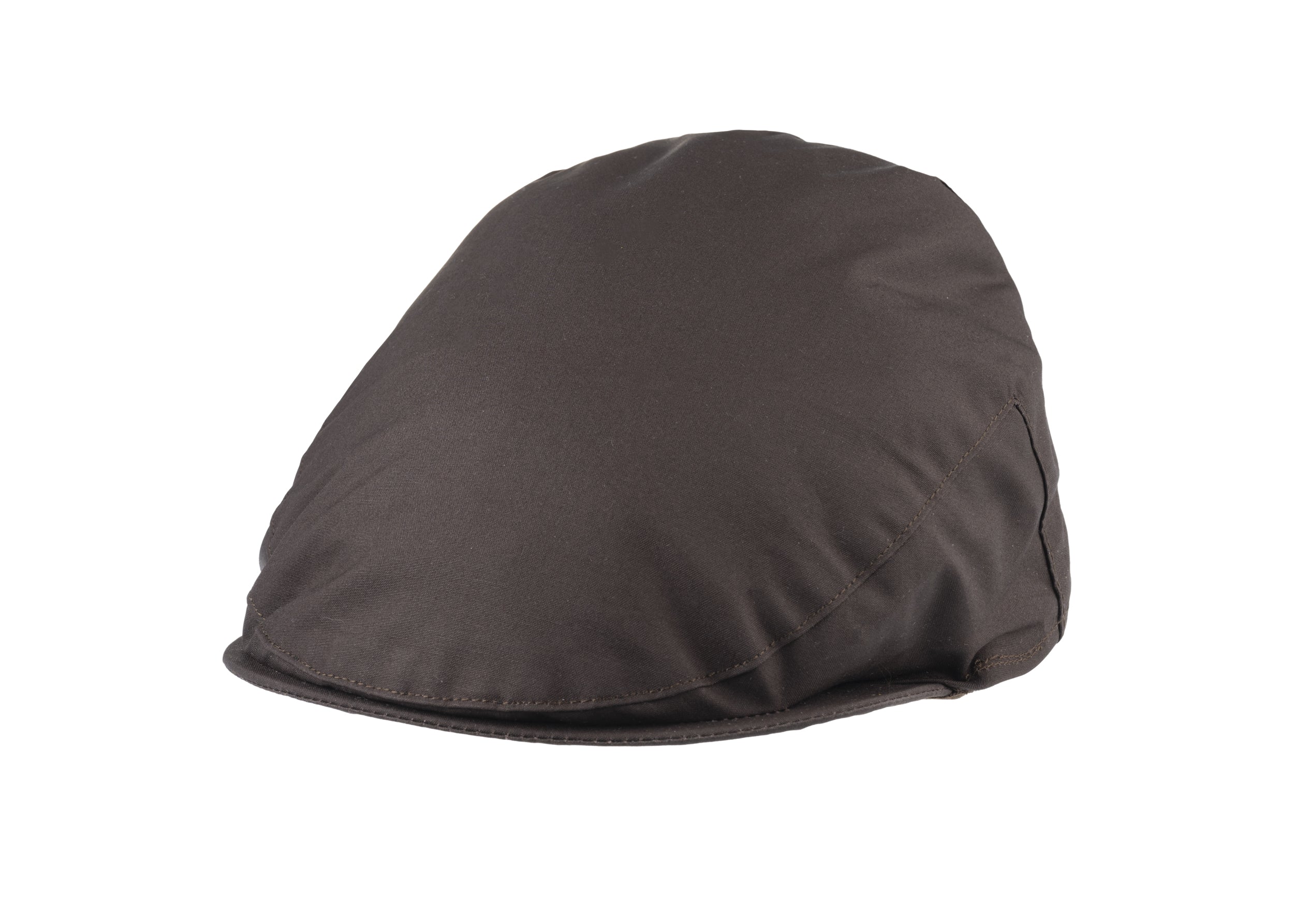 Balmoral flat Cap in cotton wax fabric in Brown