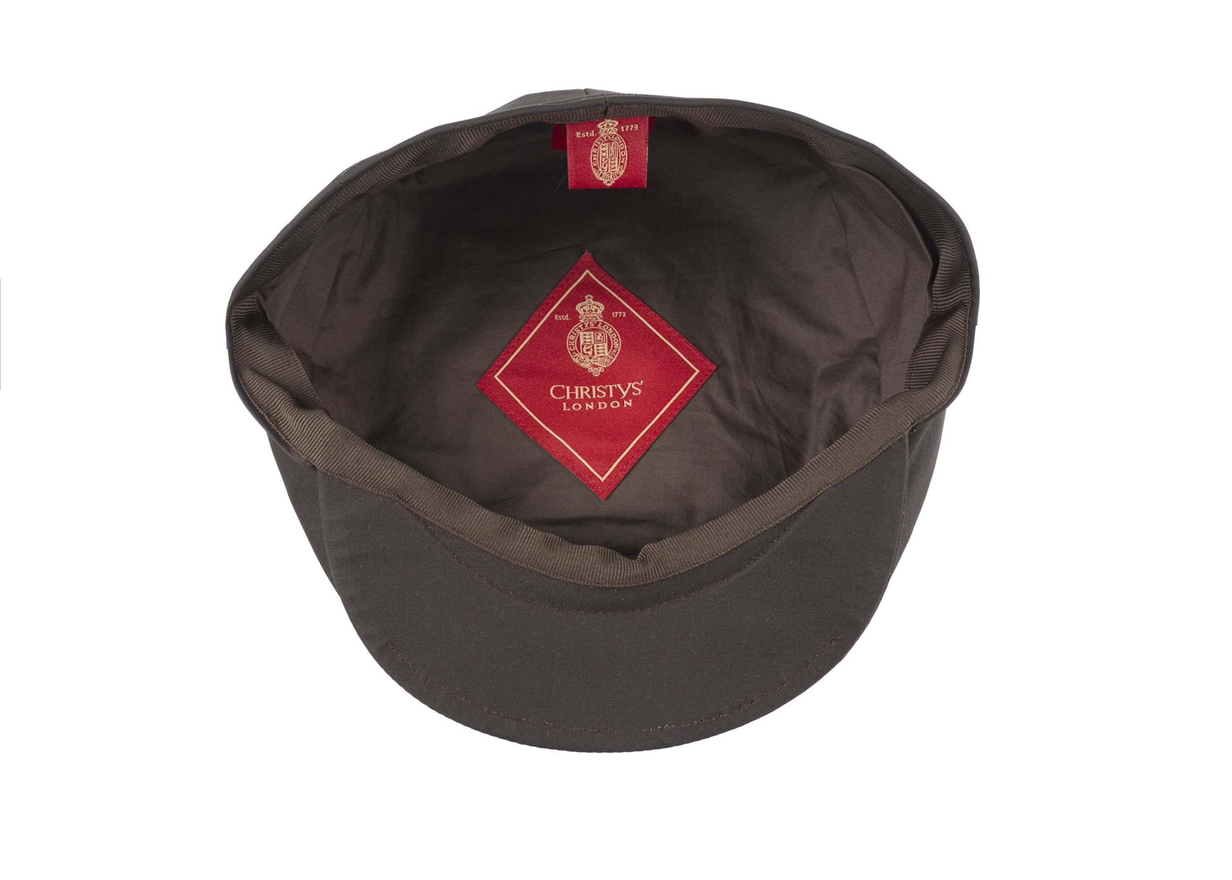 Balmoral flat Cap in cotton wax fabric in Brown