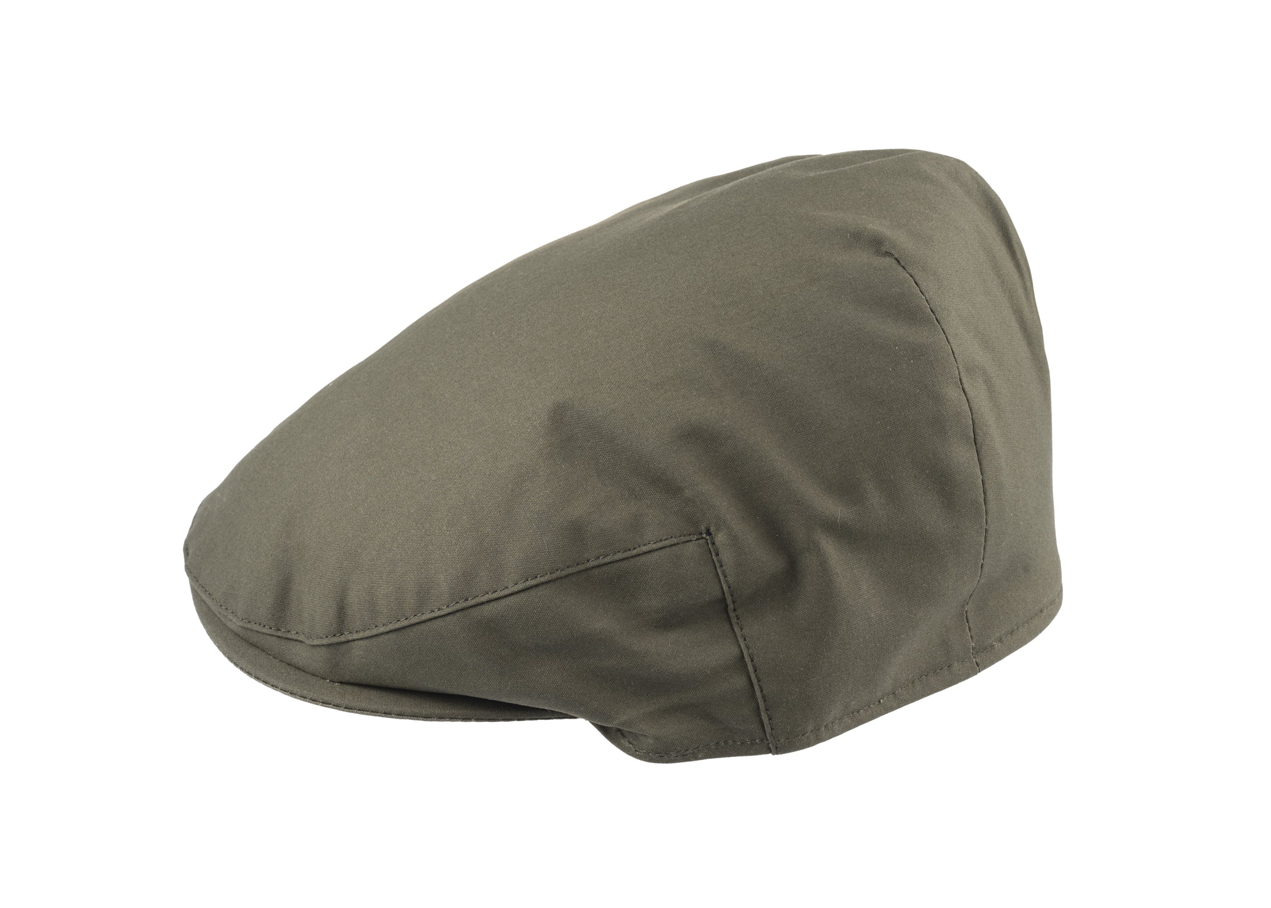 Balmoral flat Cap in cotton wax fabric in Green