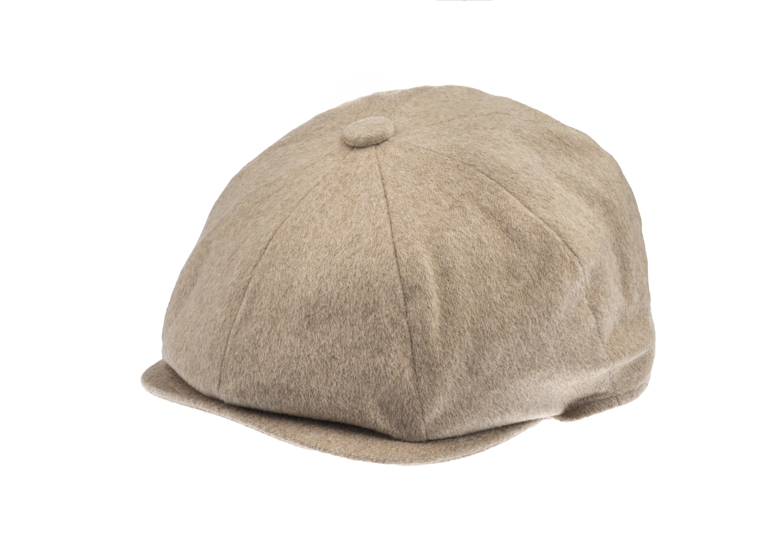 Christys' x Johnstons of Elgin Cashmere Made in England 8 piece Cap in Camel