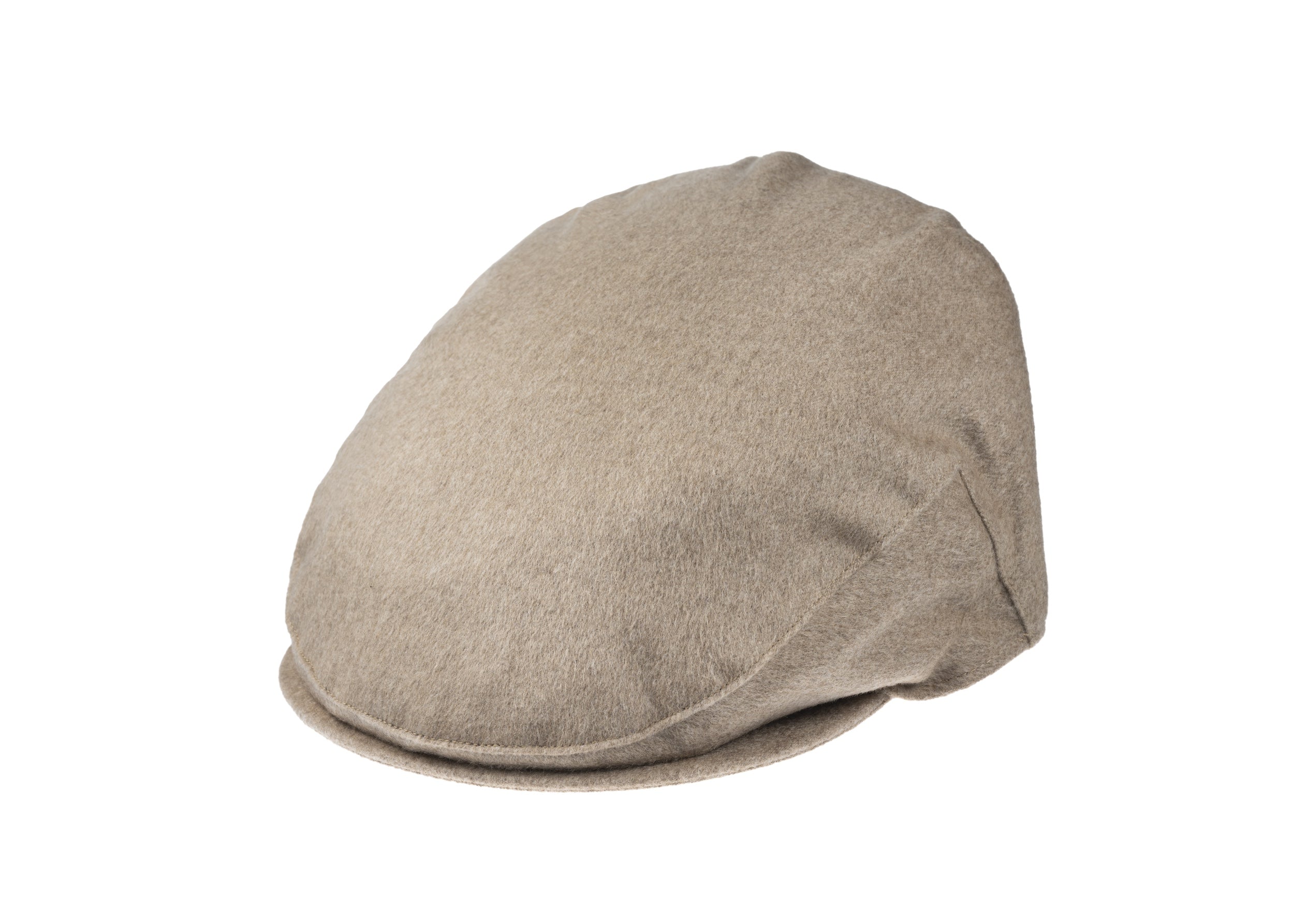 Christys' x Johnstons of Elgin Cashmere Made in England Balmoral Cap in Camel