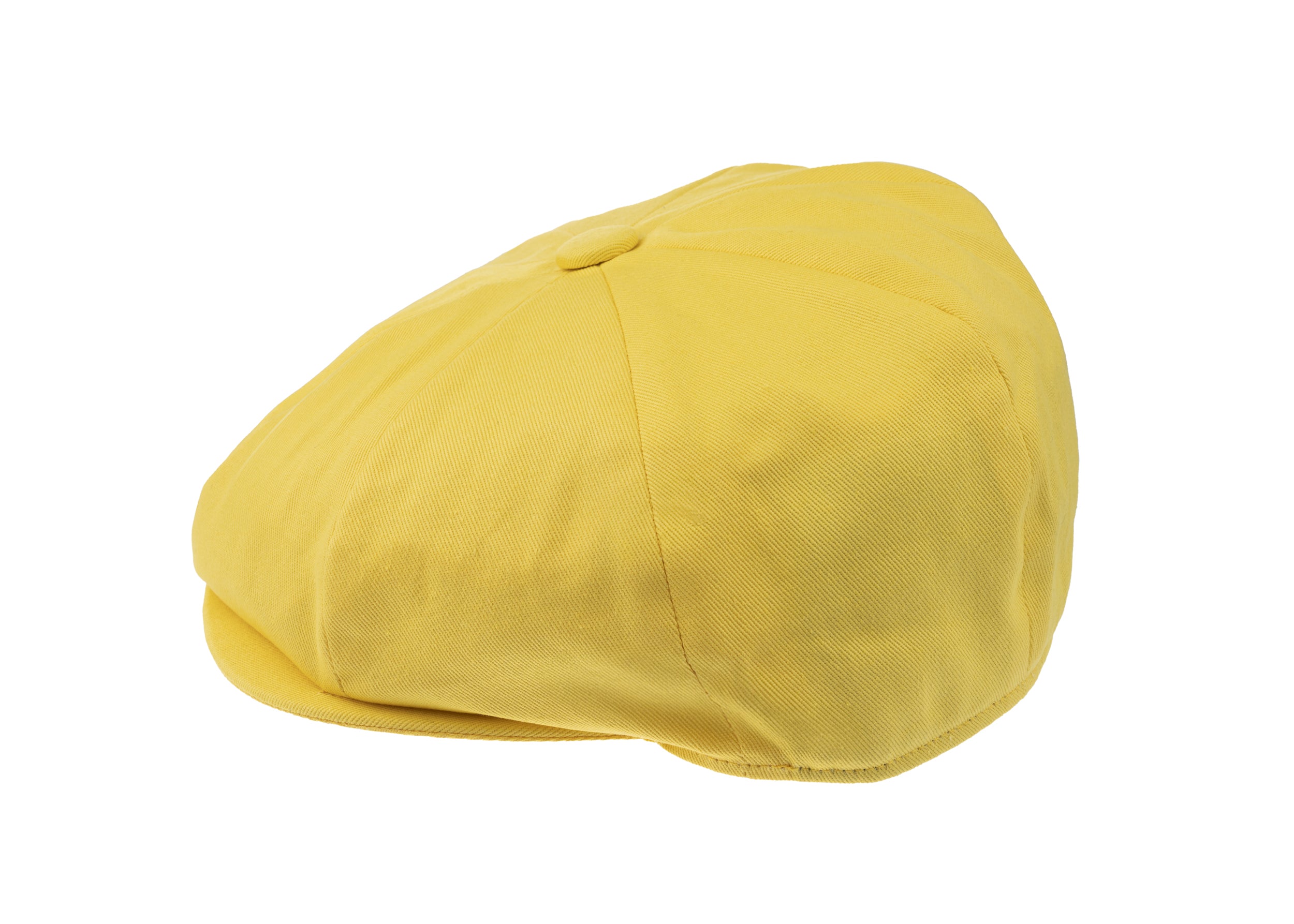 8 Piece Cotton Summer Cap Yellow