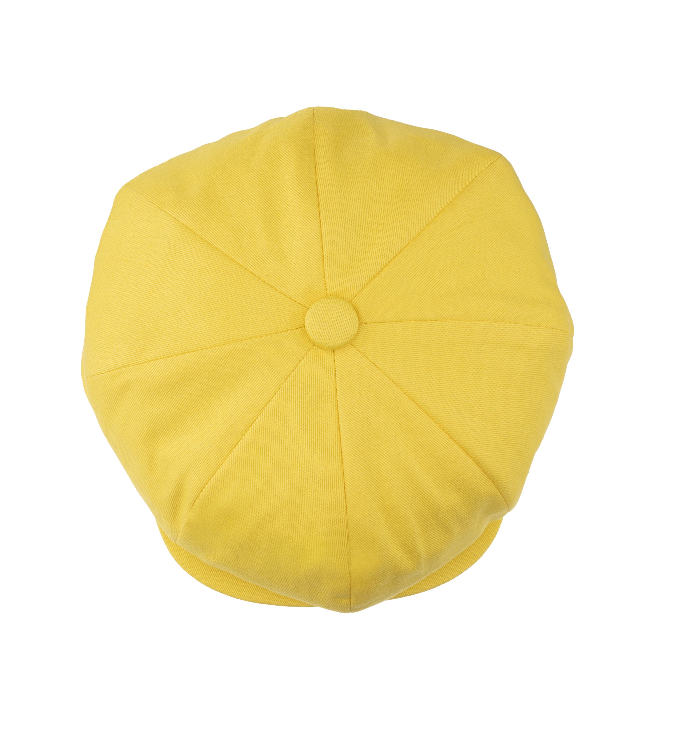 8 Piece Cotton Summer Cap Yellow