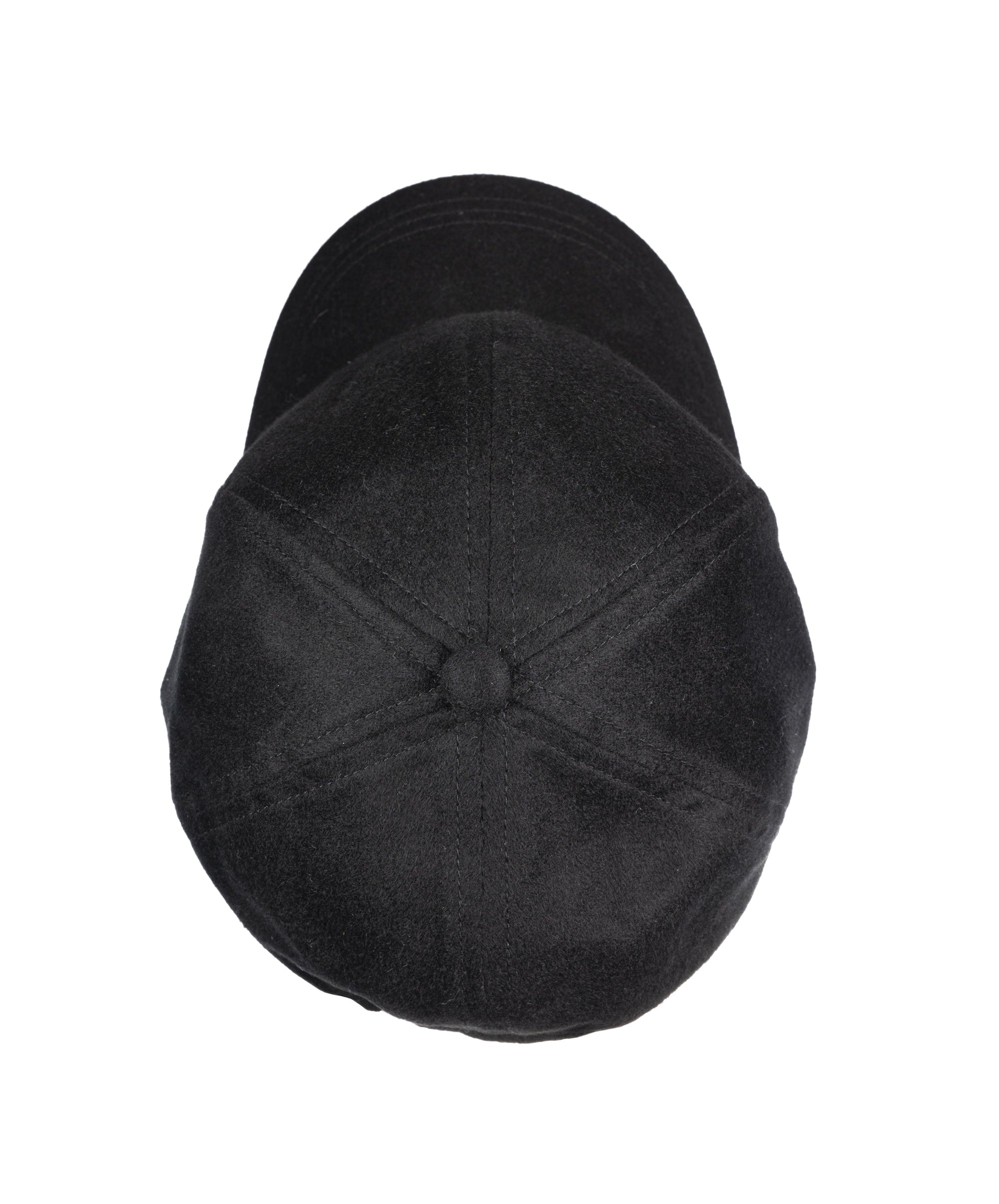 Baseball Cashmere cap in black