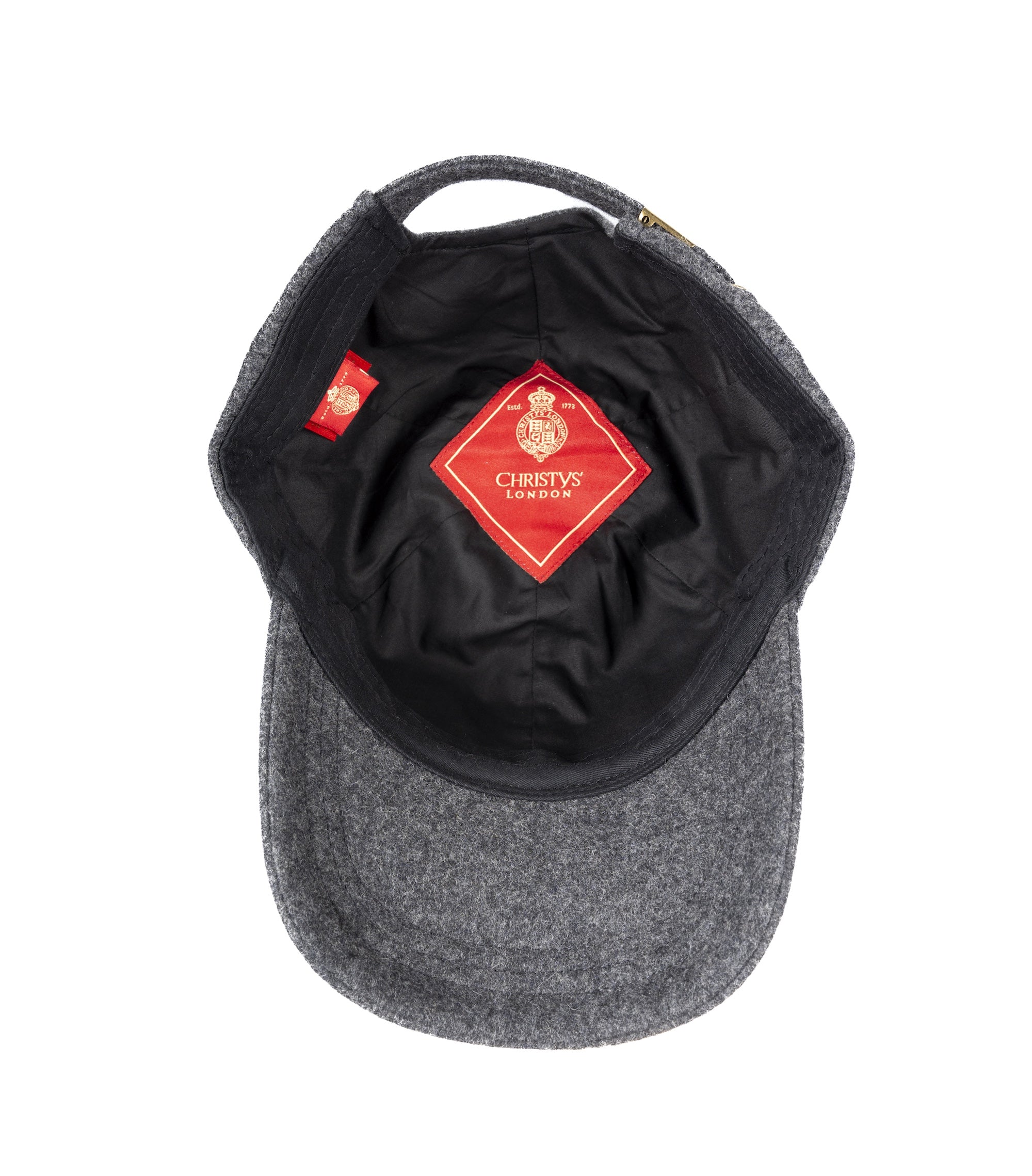 Baseball Melton cap in grey